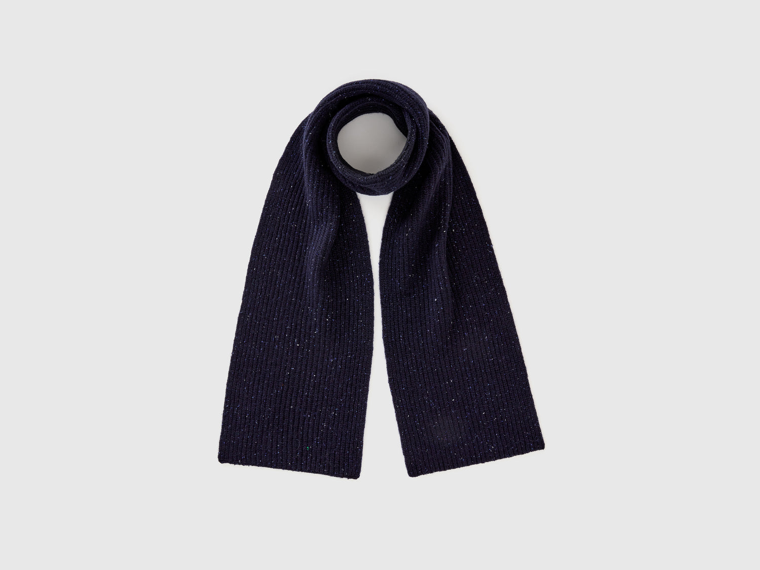 Sciarpa in misto lana da uomo blu scuro | Benetton Outlet