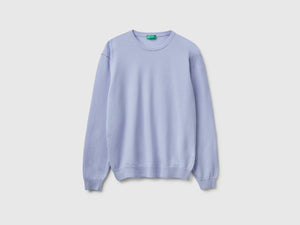 Maglia girocollo carta da zucchero in pura lana Merino