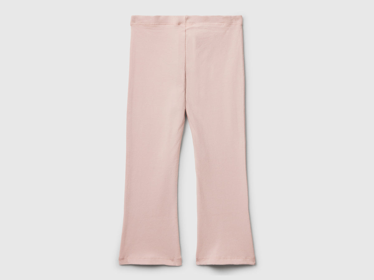 Leggings a zampa in cotone stretch