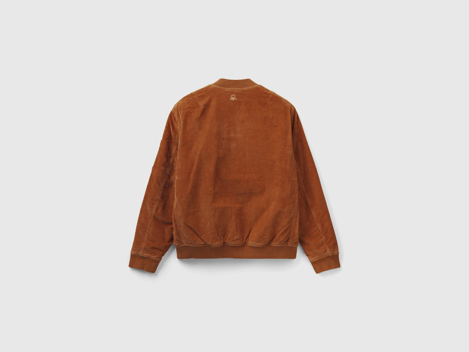 Bomber imbottito in velluto da uomo cammello 2 | Benetton Outlet