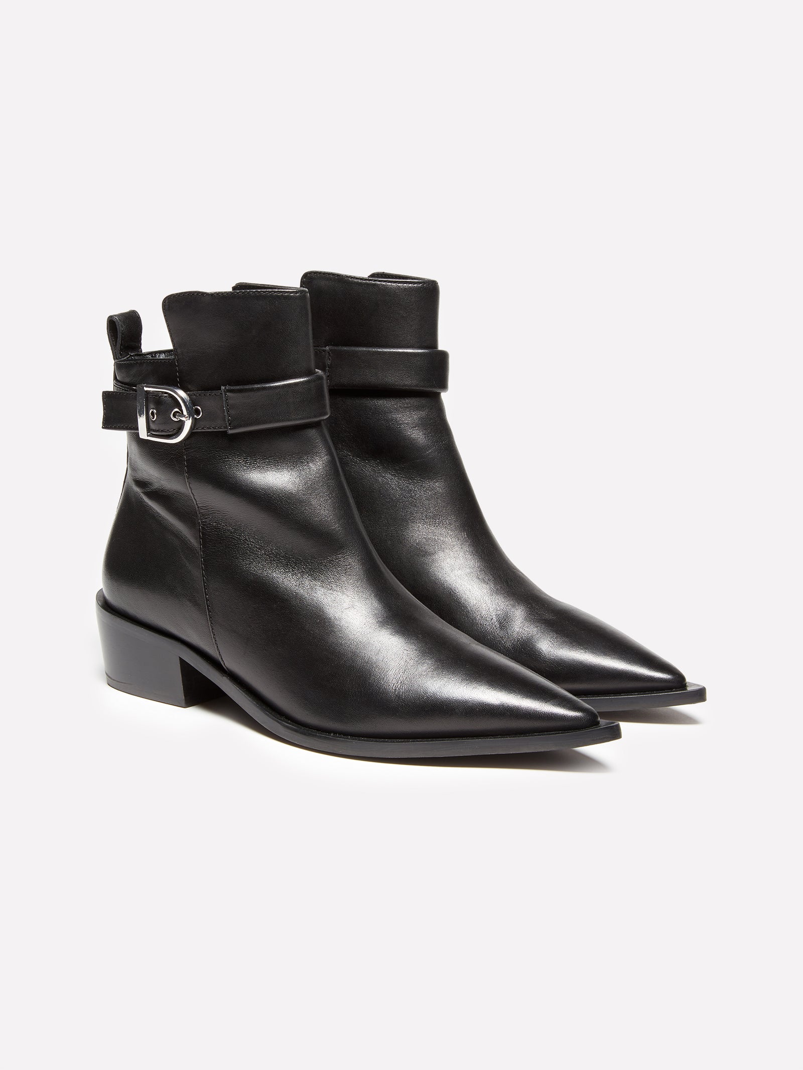 Texani in 100% pelle da donna nero | Sisley Outlet