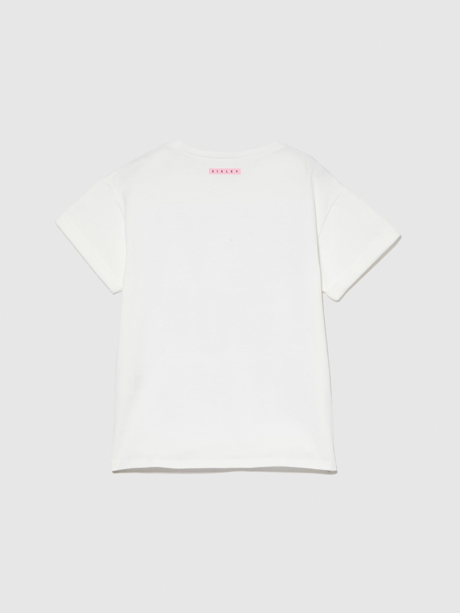 T-shirt con paillettes flip up da bambina bianco 2 | Sisley young Outlet