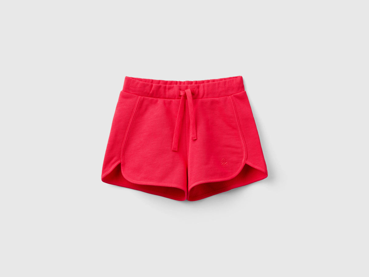 Shorts in felpa 100% cotone bio