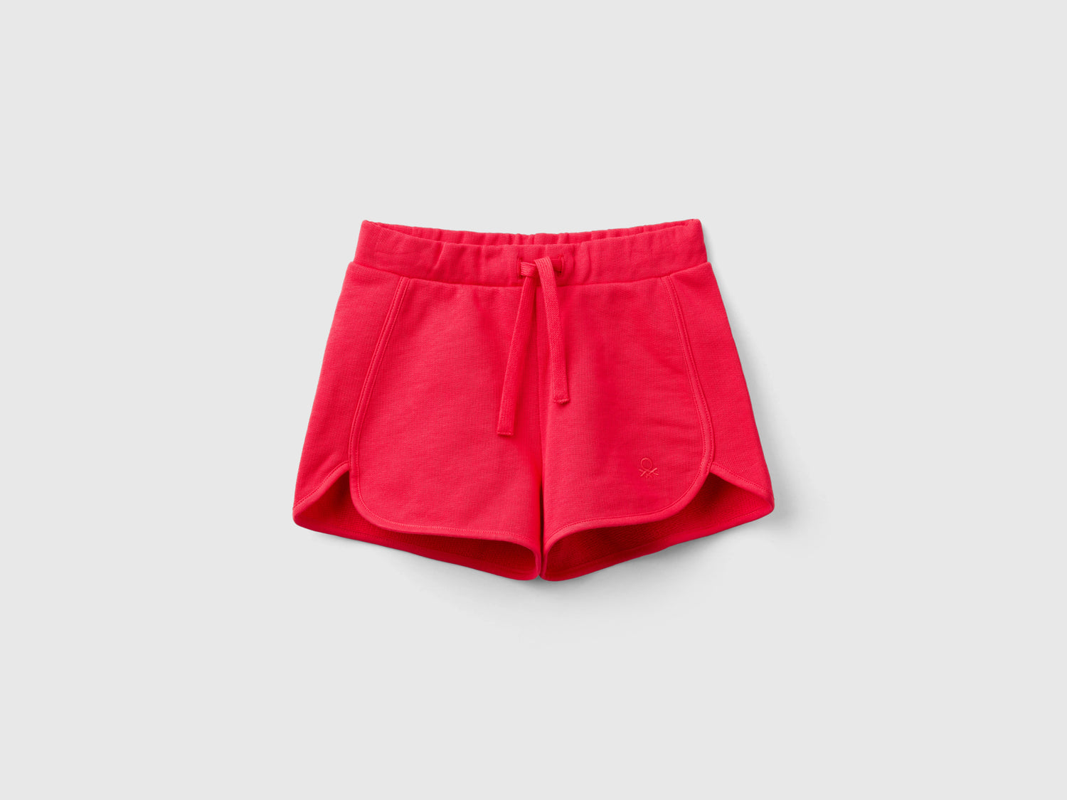 Shorts in felpa 100% cotone bio da bimba fucsia | Benetton Outlet
