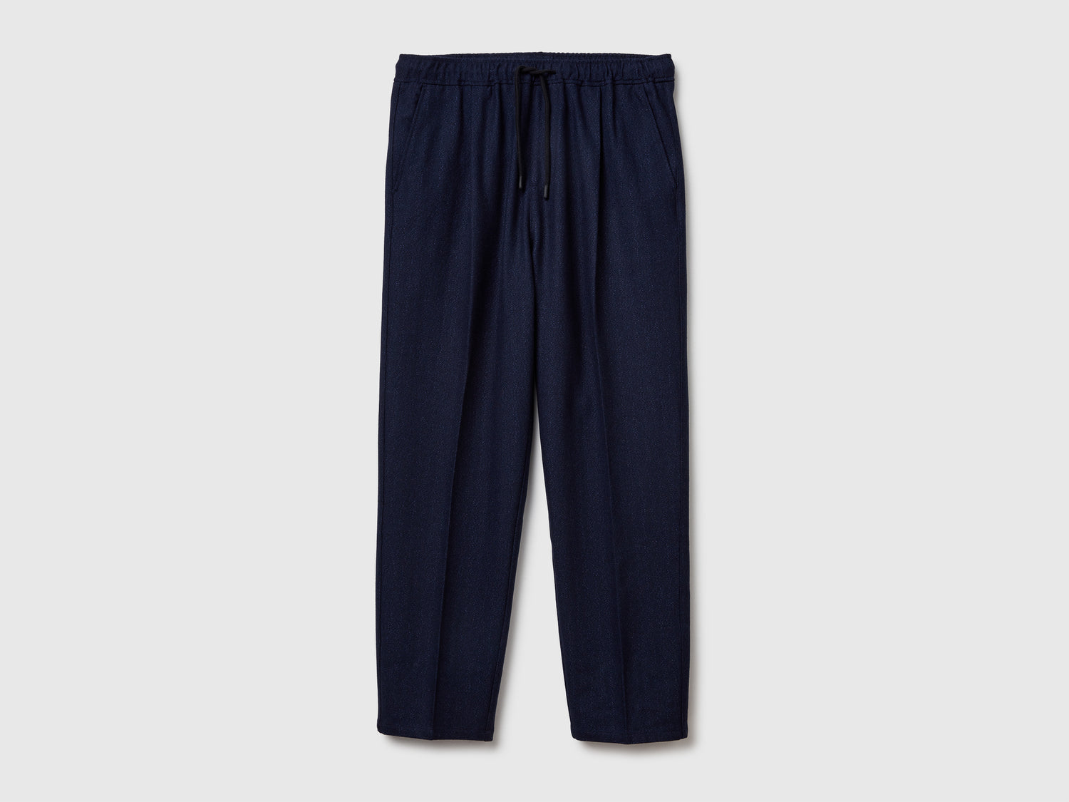 Joggers in flanella da uomo blu scuro | Benetton Outlet