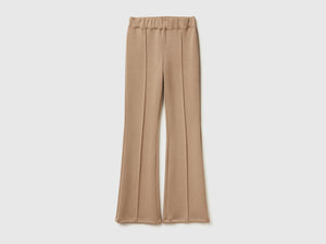 Pantaloni flare fit in felpa