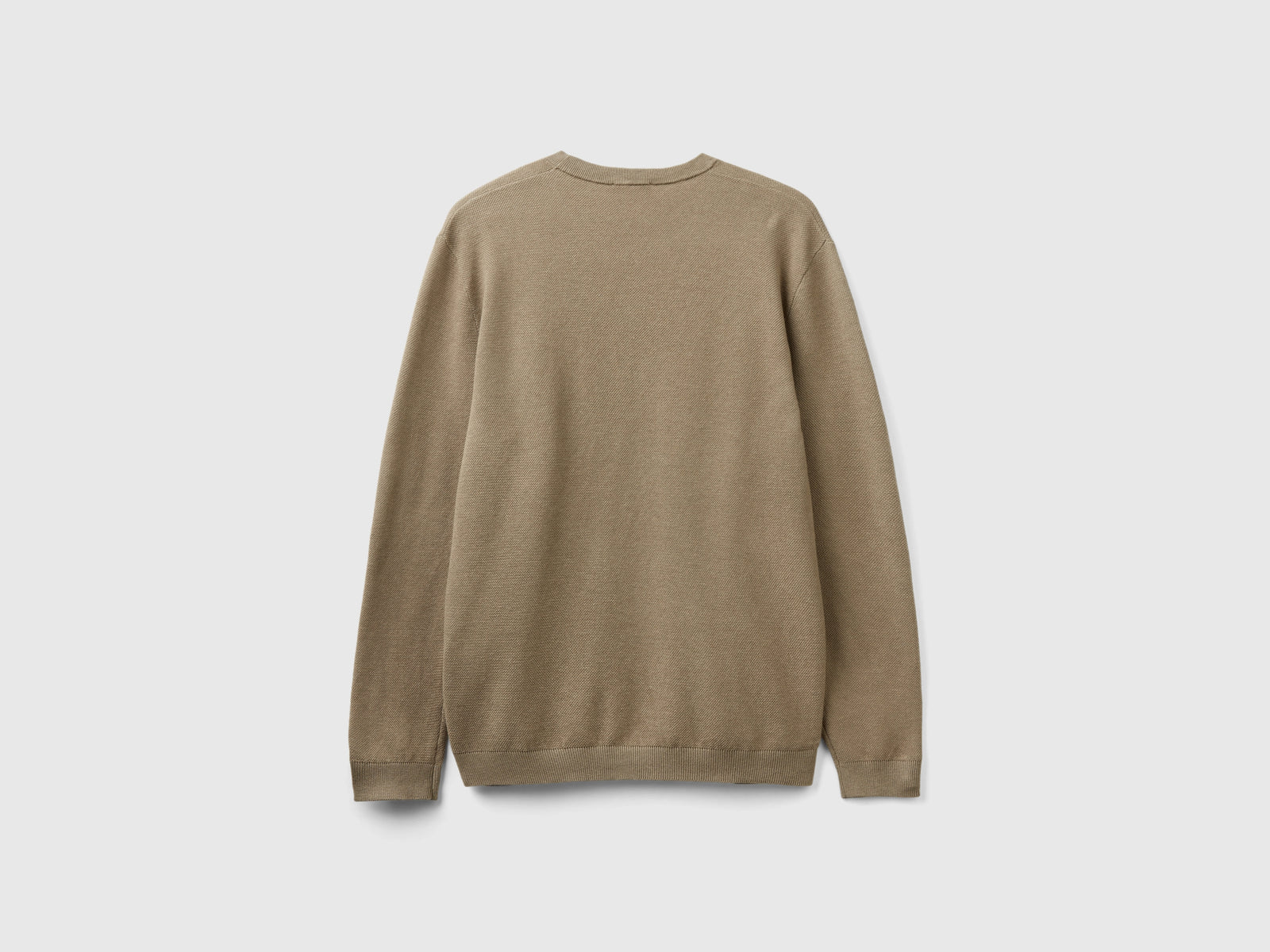 Maglioncino in misto cashmere da uomo verde chiaro 2 | Benetton Outlet