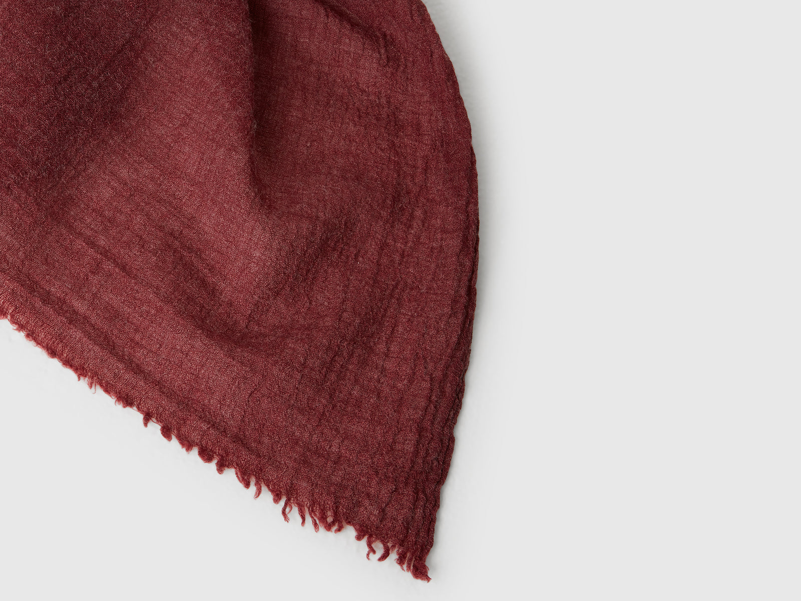 Sciarpa leggera in misto lana da uomo bordeaux 2 | Benetton Outlet