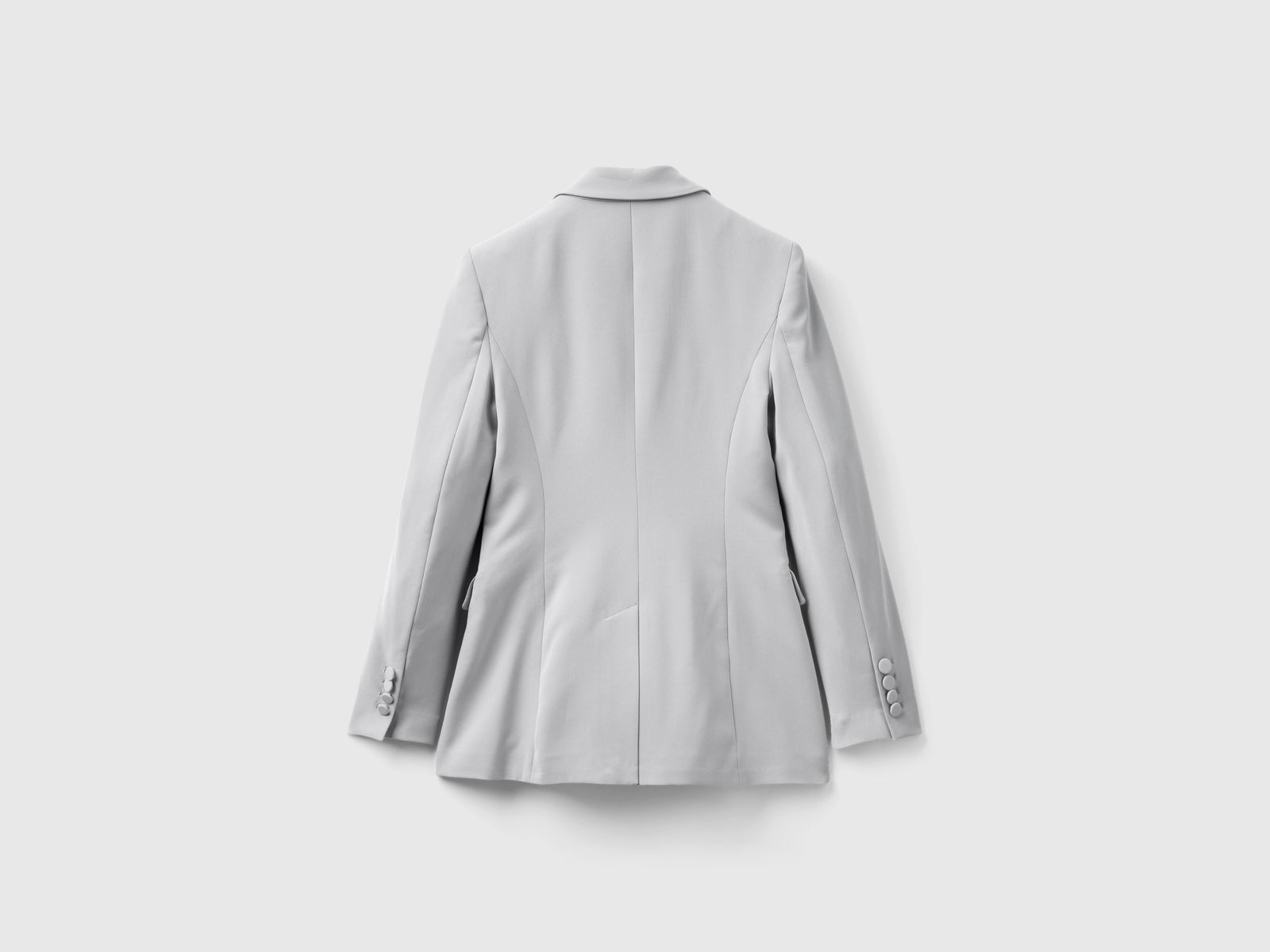 Blazer slim fit da donna grigio chiaro 2 | Benetton Outlet