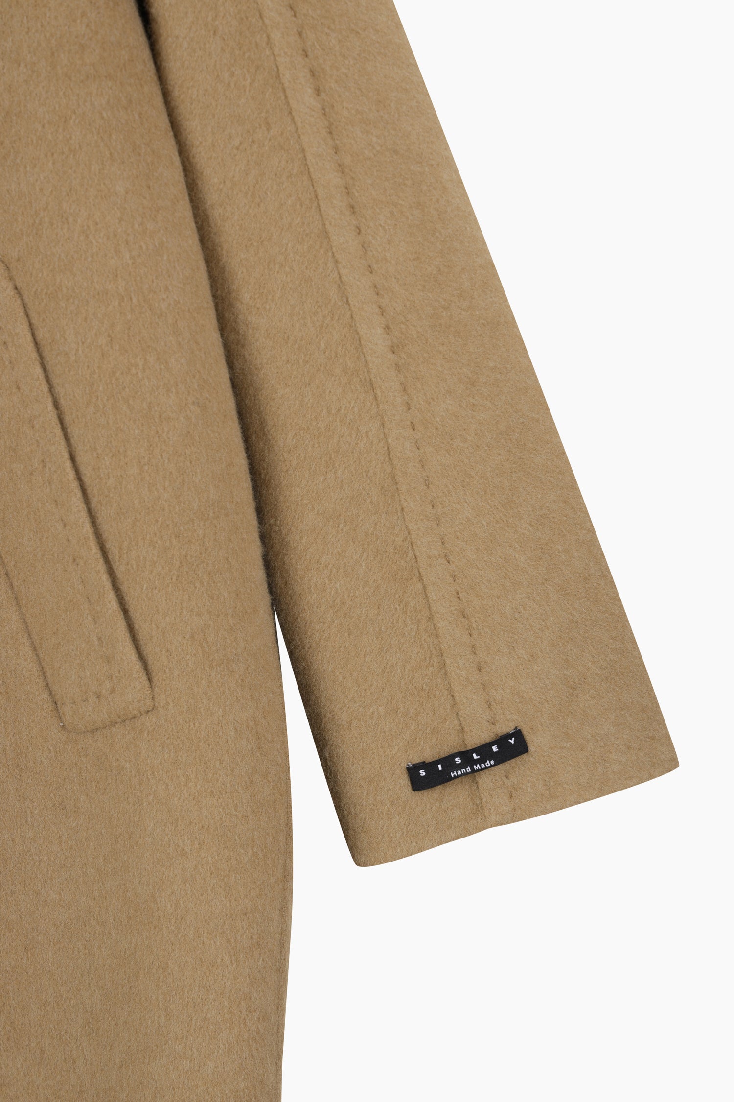 Cappotto con collo alto da donna cammello 4 | Sisley Outlet