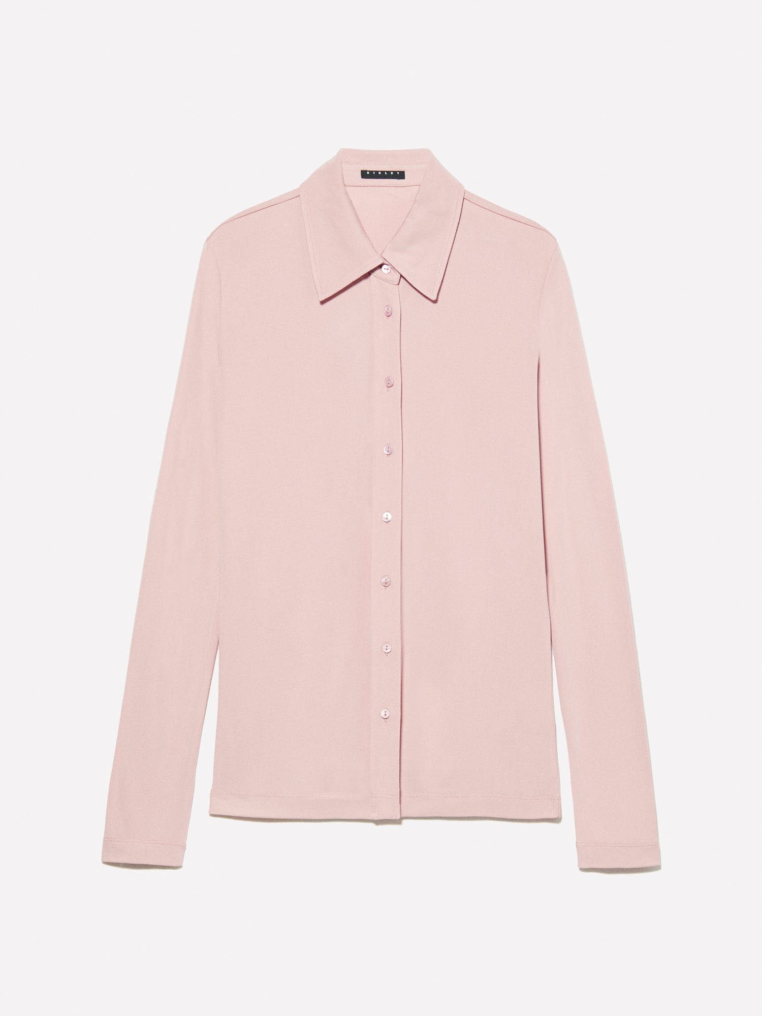 Camicia rosa chiaro slim fit da donna rosa tenue | Sisley Outlet