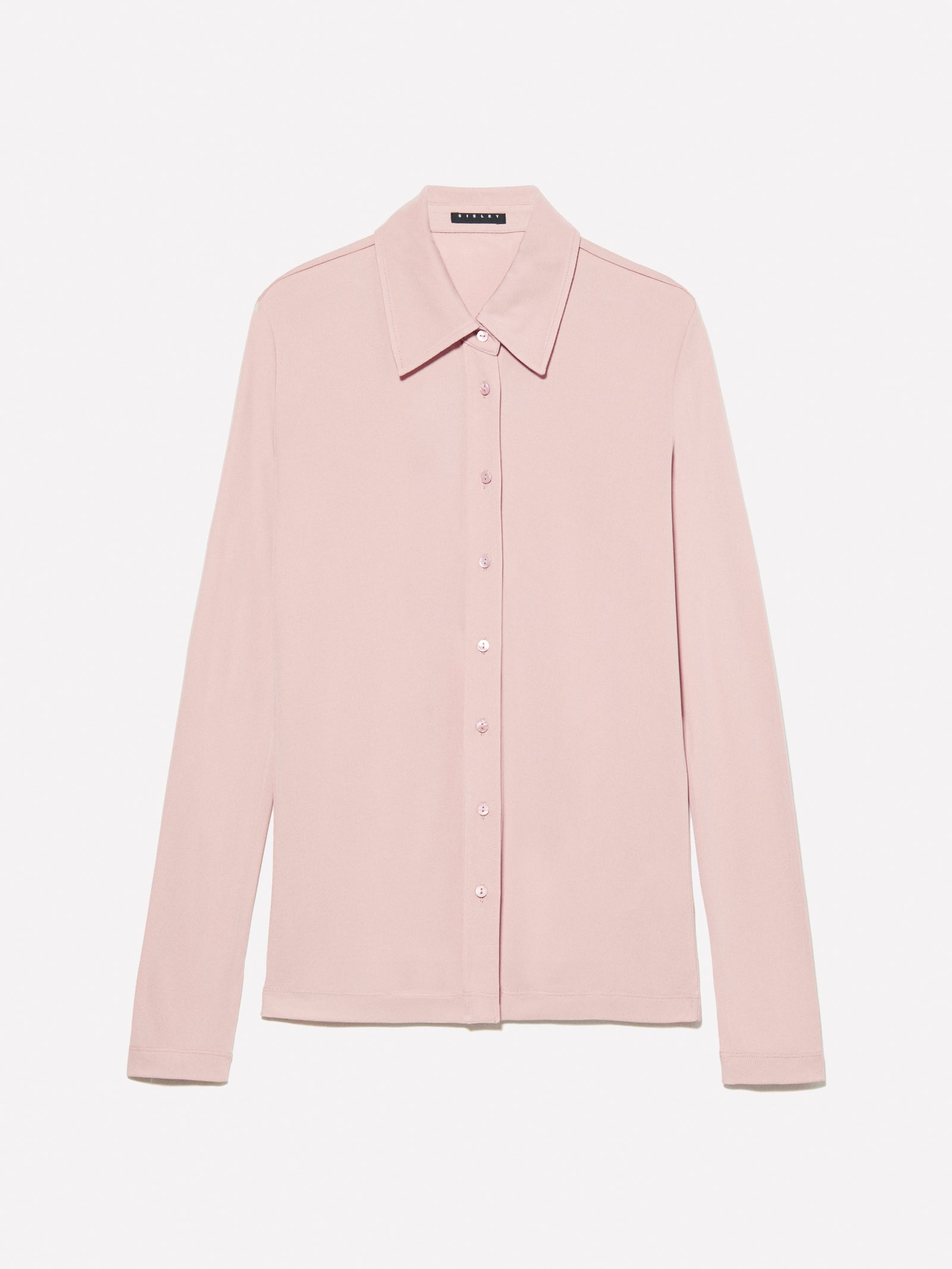 Camicia rosa chiaro slim fit da donna rosa tenue | Sisley Outlet
