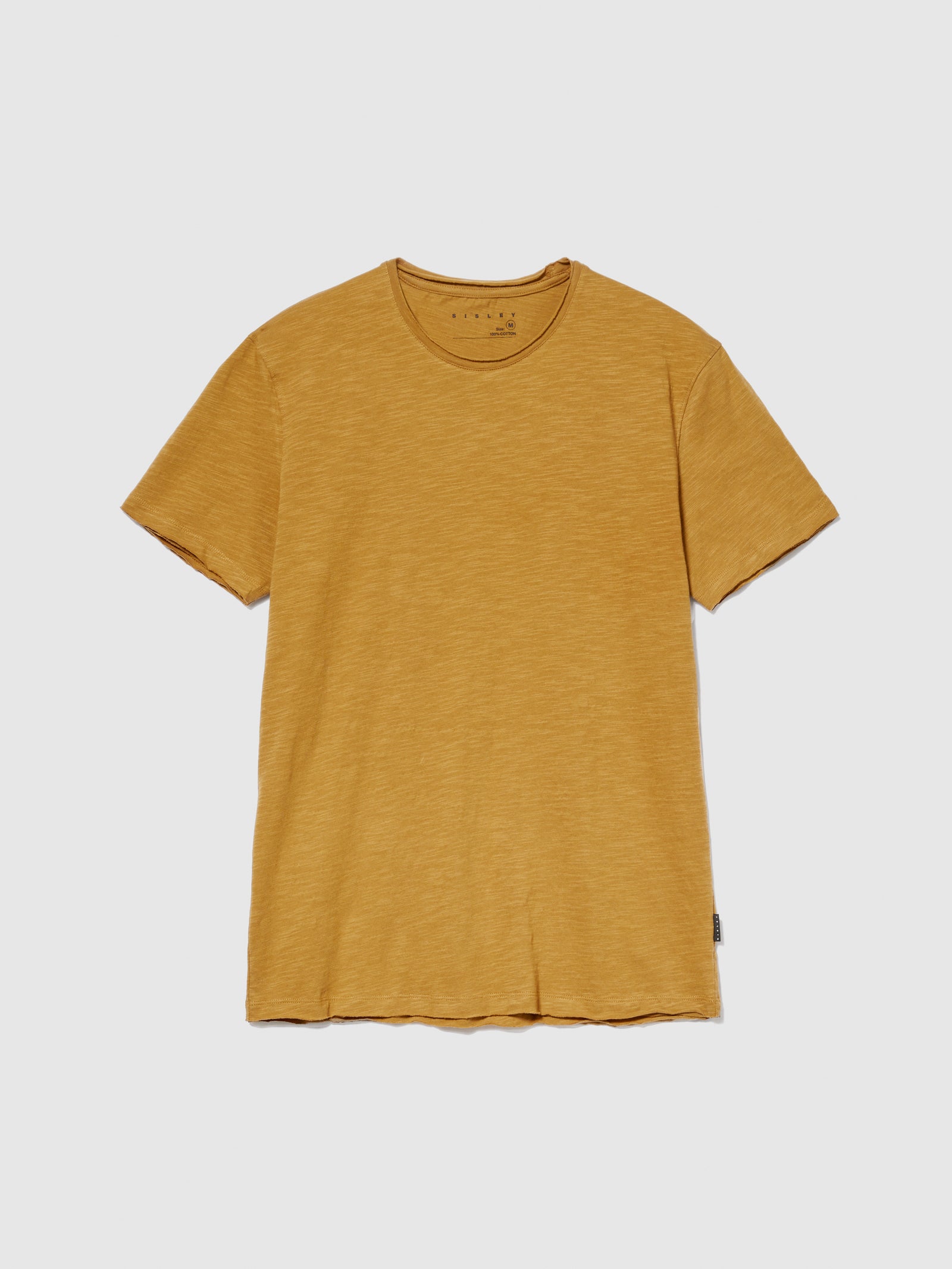 T-shirt slim fit da uomo senape | Sisley Outlet