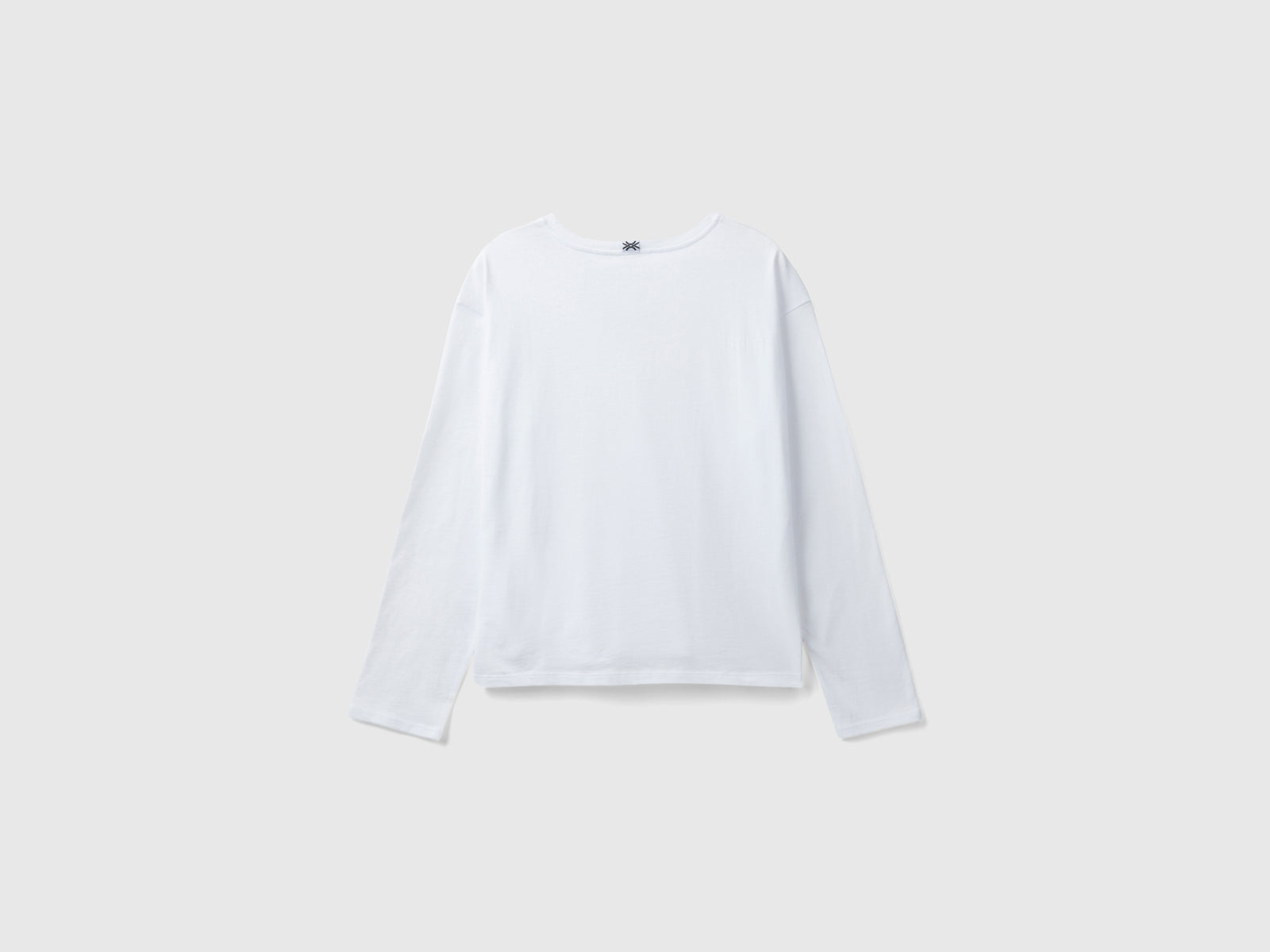 Maglietta con stampa logo da donna bianco 2 | Benetton Outlet