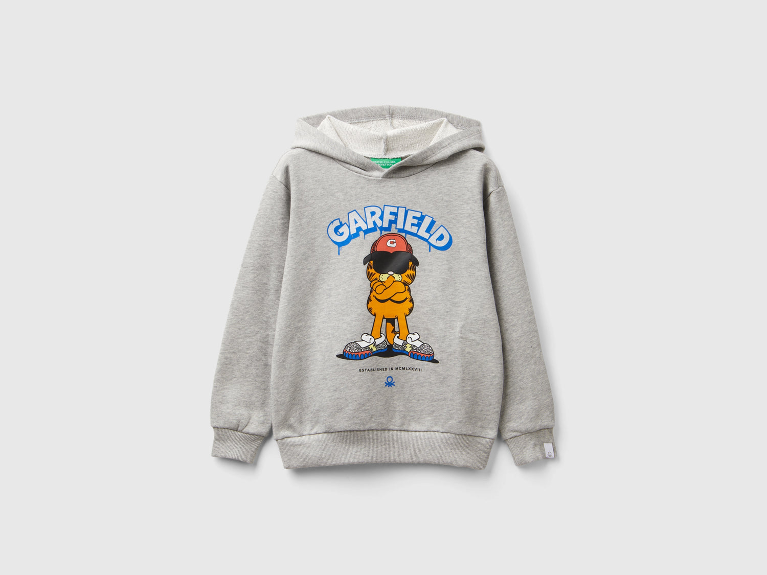 Felpa Garfield ©2024 by Paws, Inc. da bambino grigio chiaro | Benetton Outlet