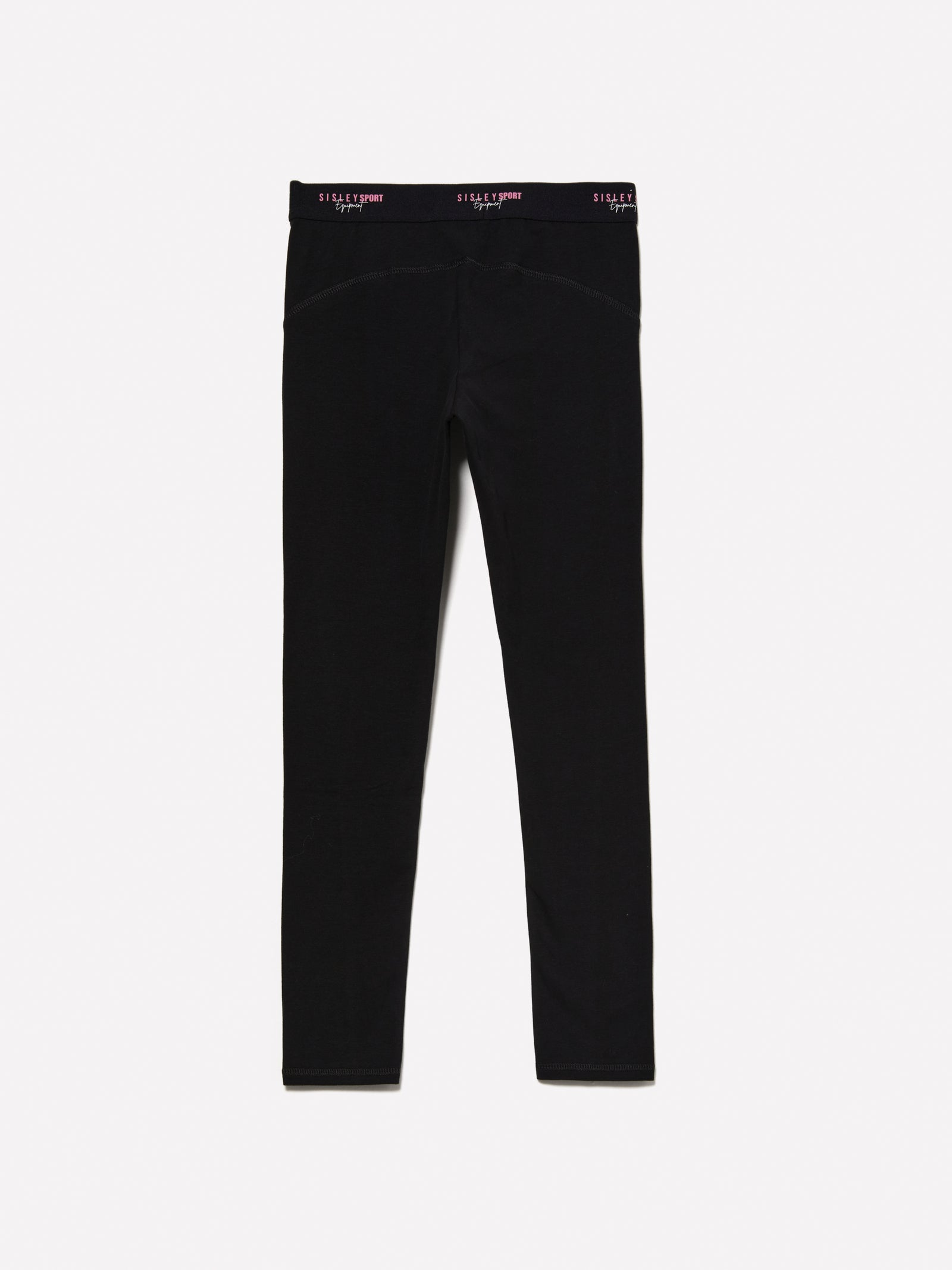 Leggings con elastico logato da bambina nero 2 | Sisley young Outlet