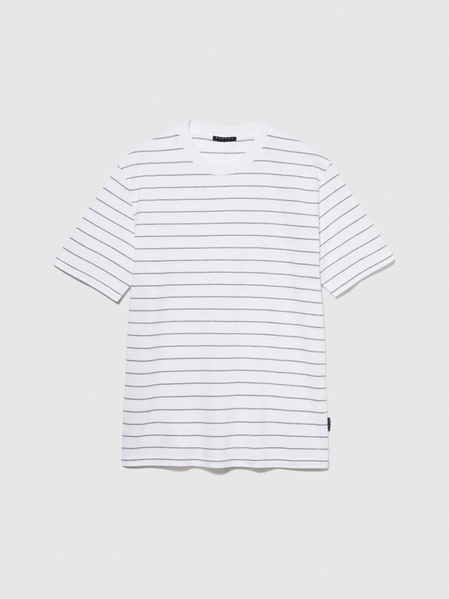 T-shirt a righe da uomo bianco | Sisley Outlet
