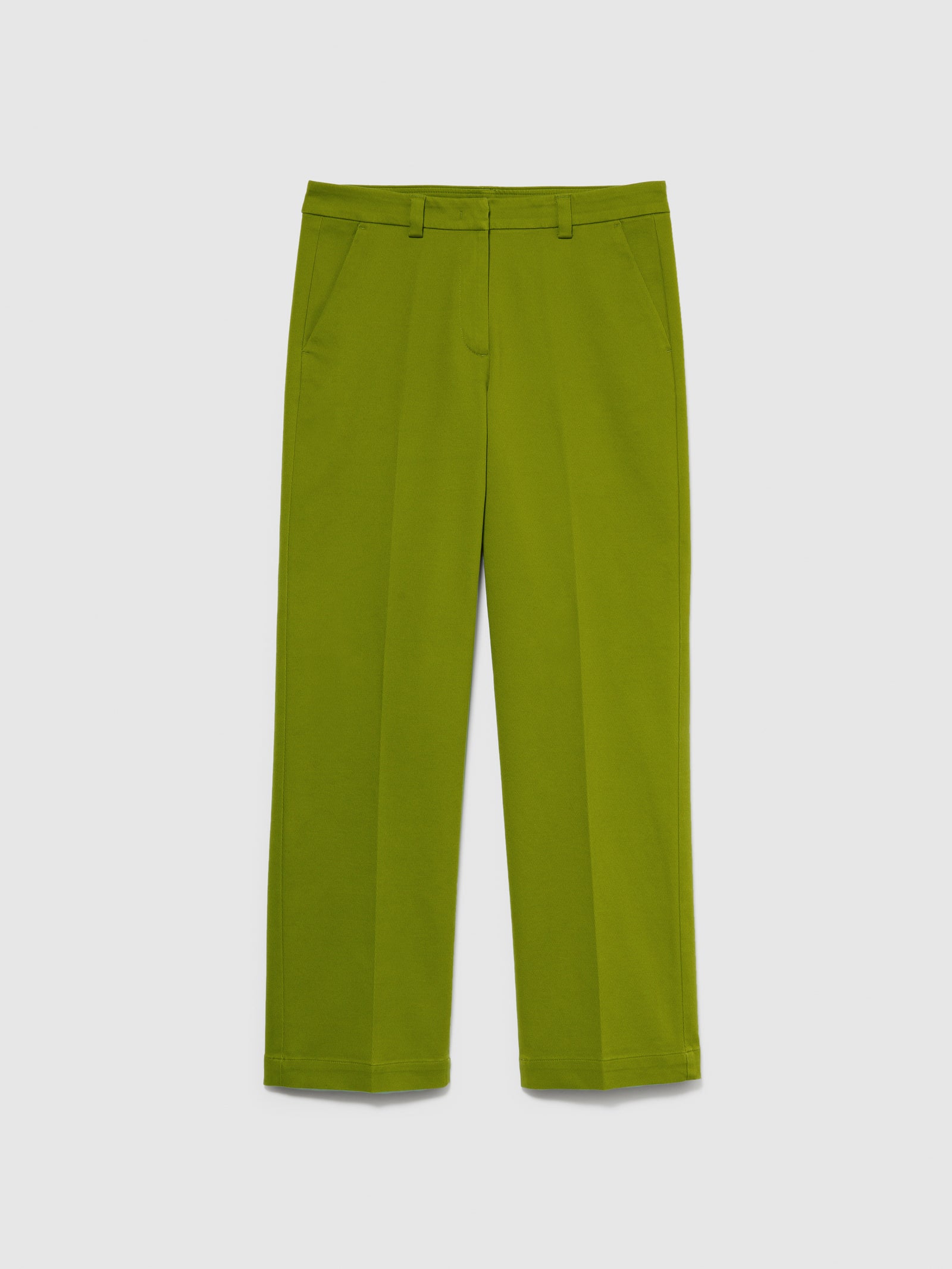 Pantaloni regular fit da donna verde oliva | Sisley Outlet