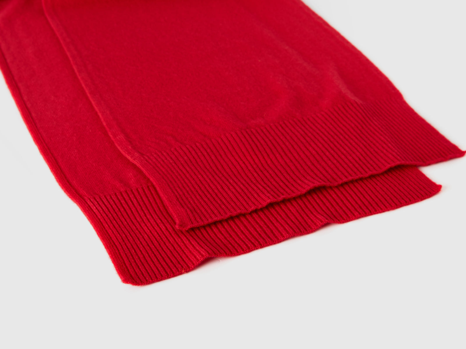 Sciarpa in pura lana Merino da donna rosso 2 | Benetton Outlet