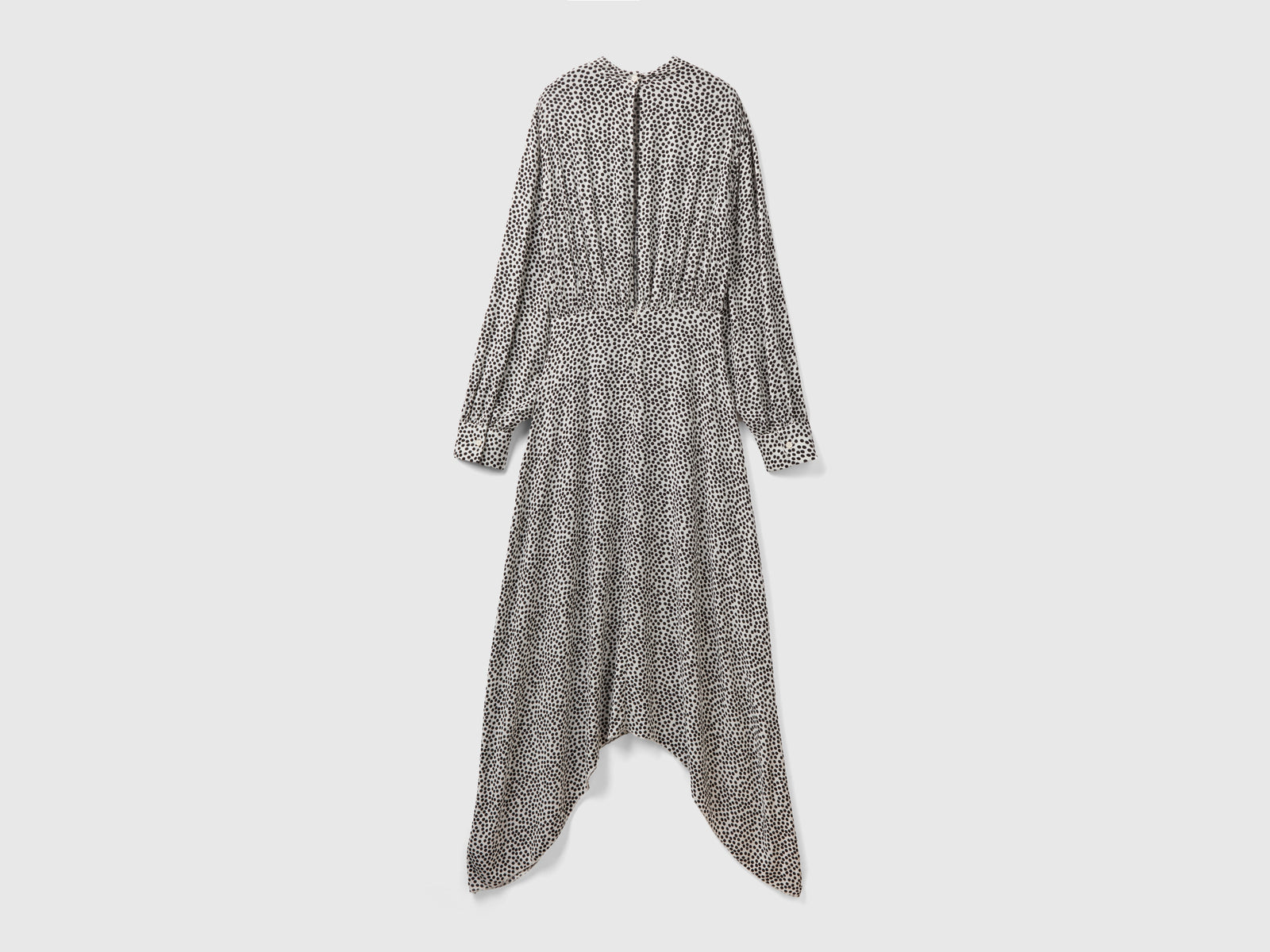 Abito fluido lungo da donna verde 2 | Benetton Outlet