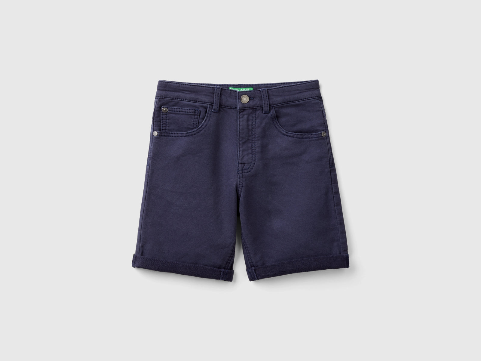 Bermuda slim fit da bambino blu scuro | Benetton Outlet