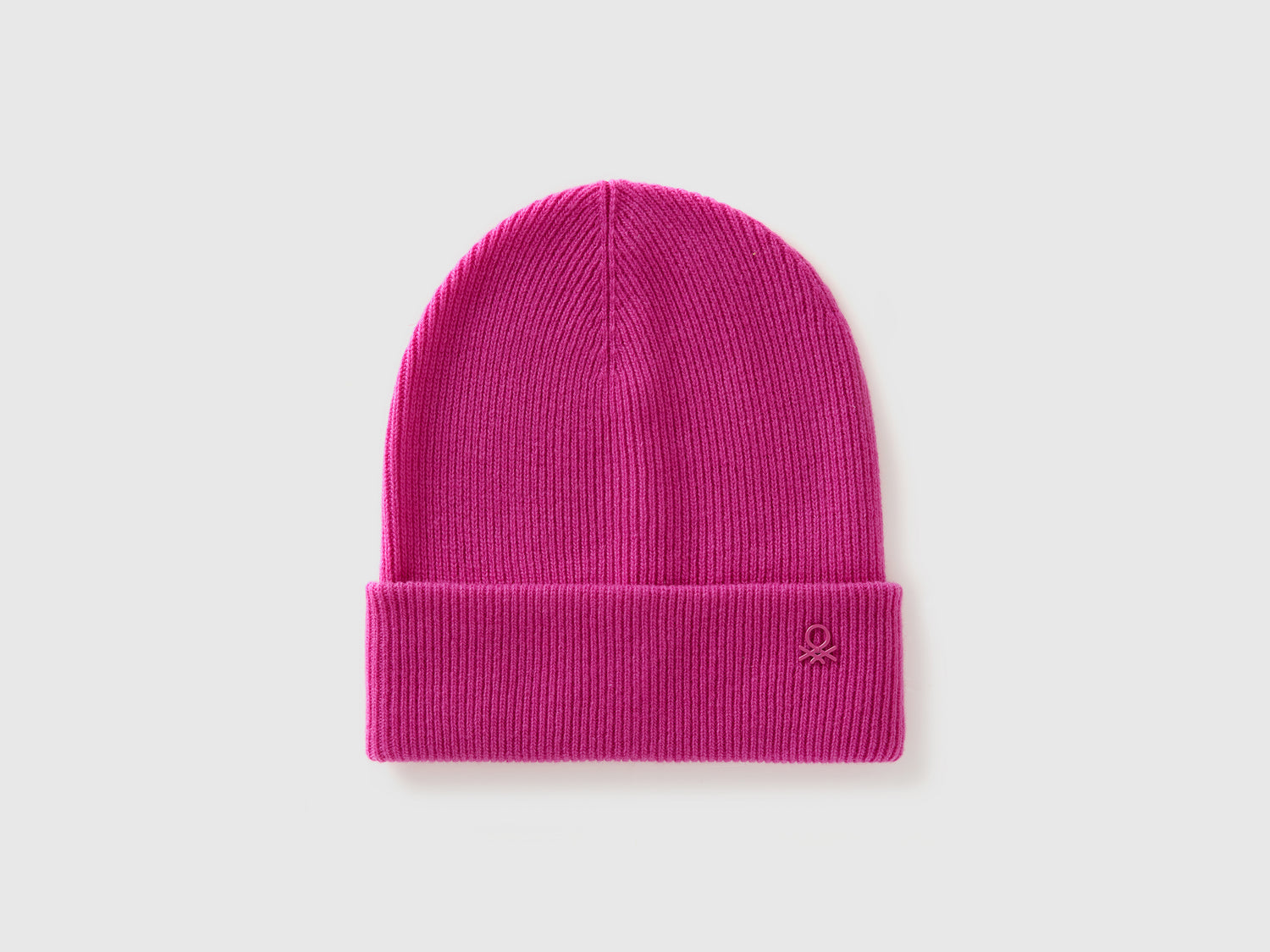 Berretto in misto lana da bambino fucsia | Benetton Outlet