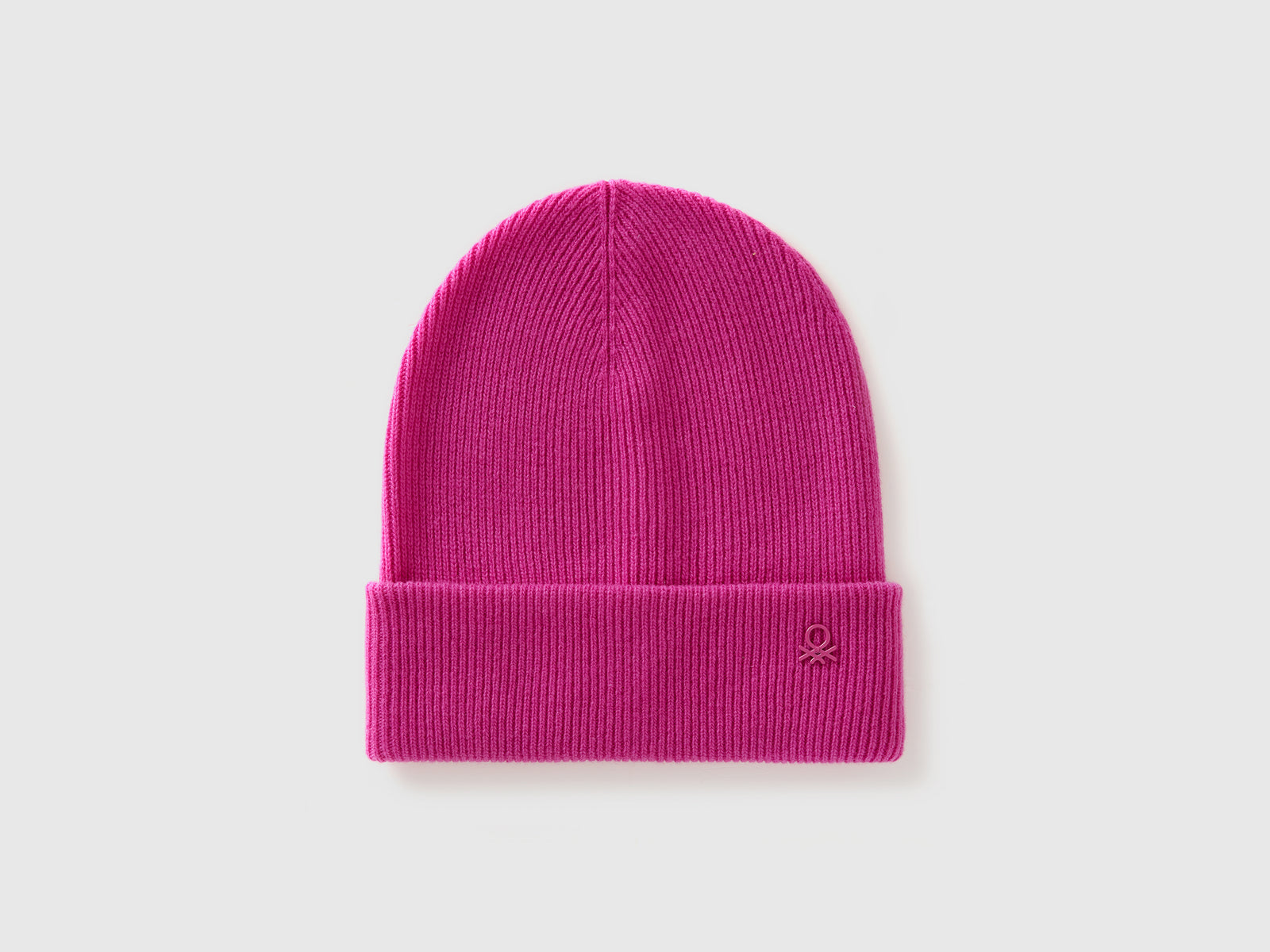 Berretto in misto lana da bambino fucsia | Benetton Outlet