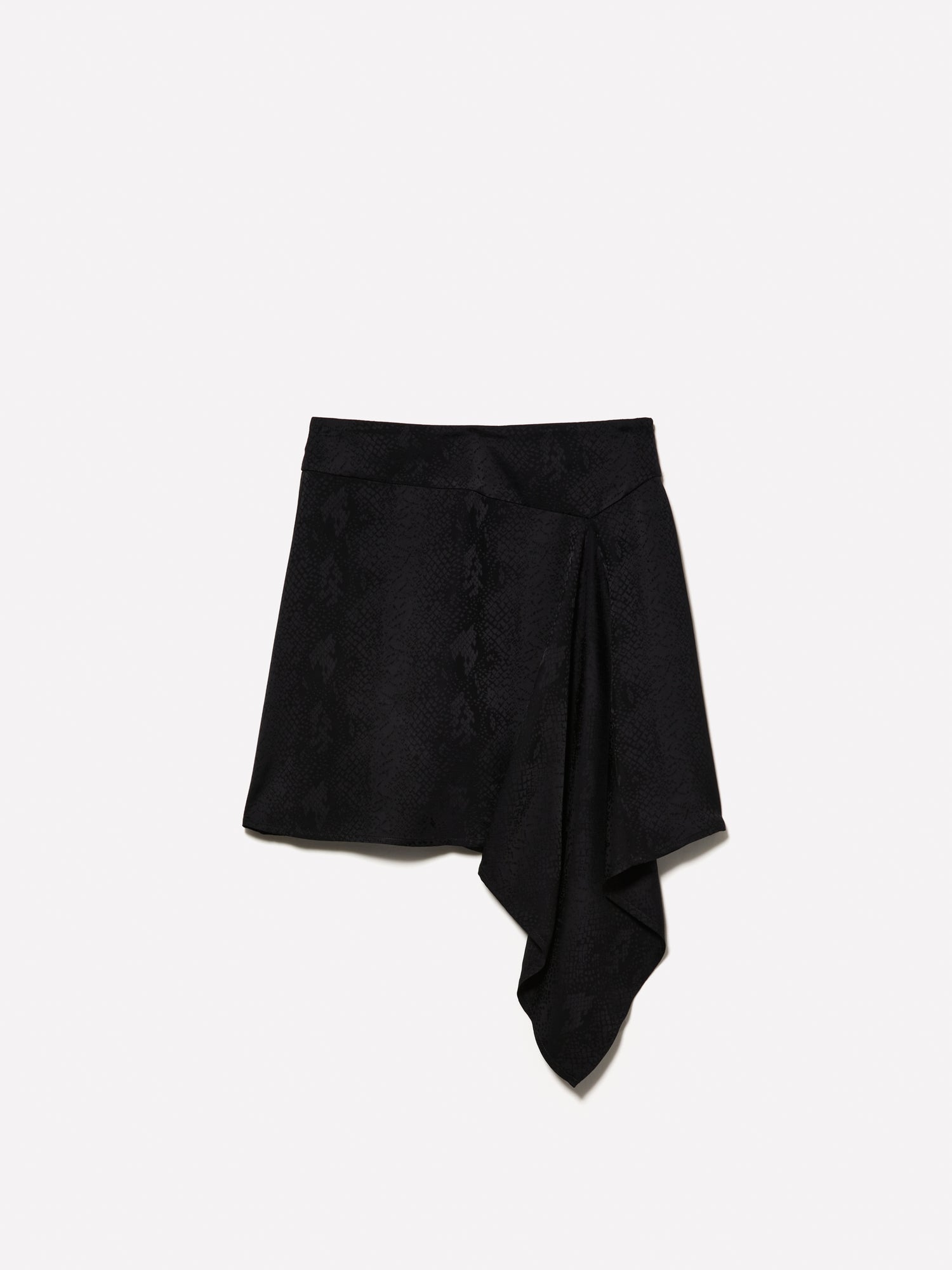 Minigonna con volant da donna nero | Sisley Outlet