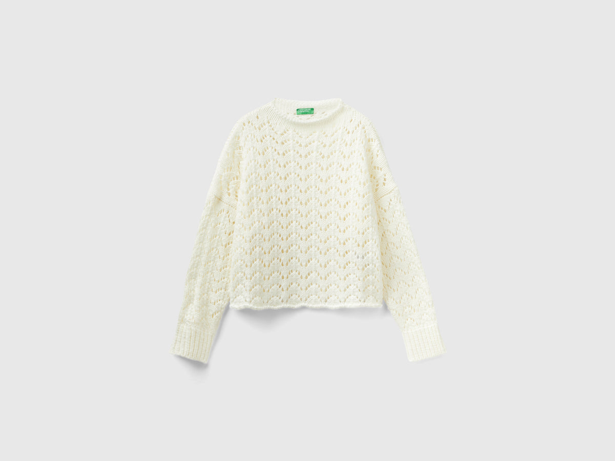 Maglia effetto uncinetto