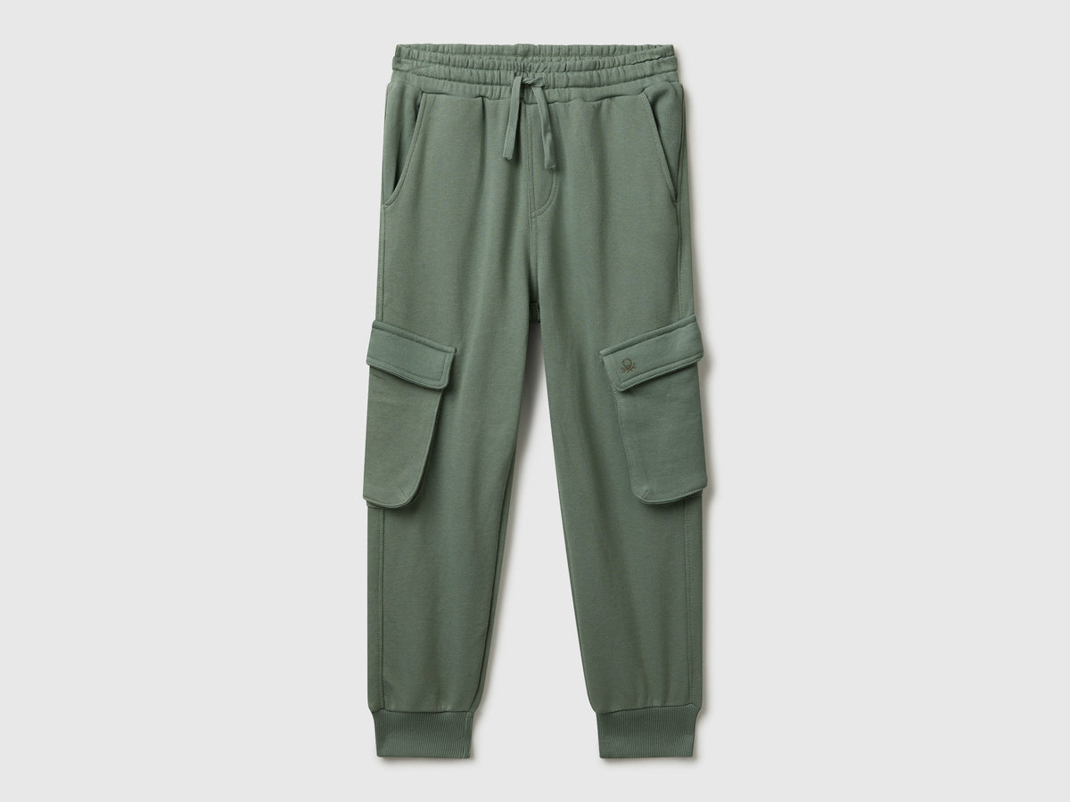 Joggers cargo in felpa