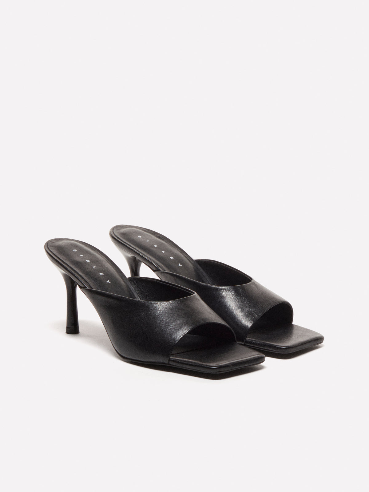 Sandali mules in pelle