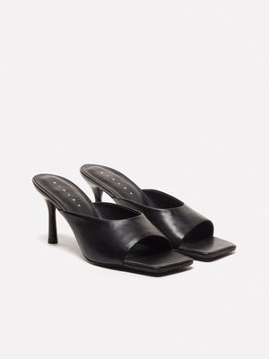 Sandali mules in pelle