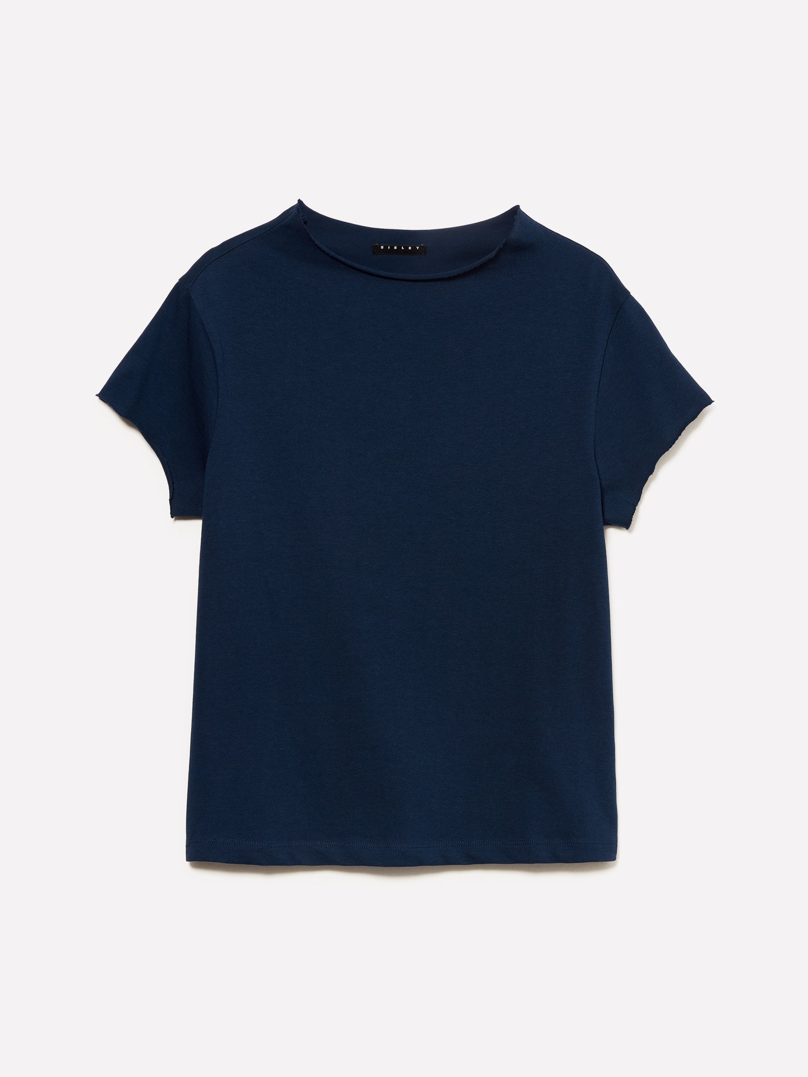 T-shirt con collo halter da donna blu scuro | Sisley Outlet