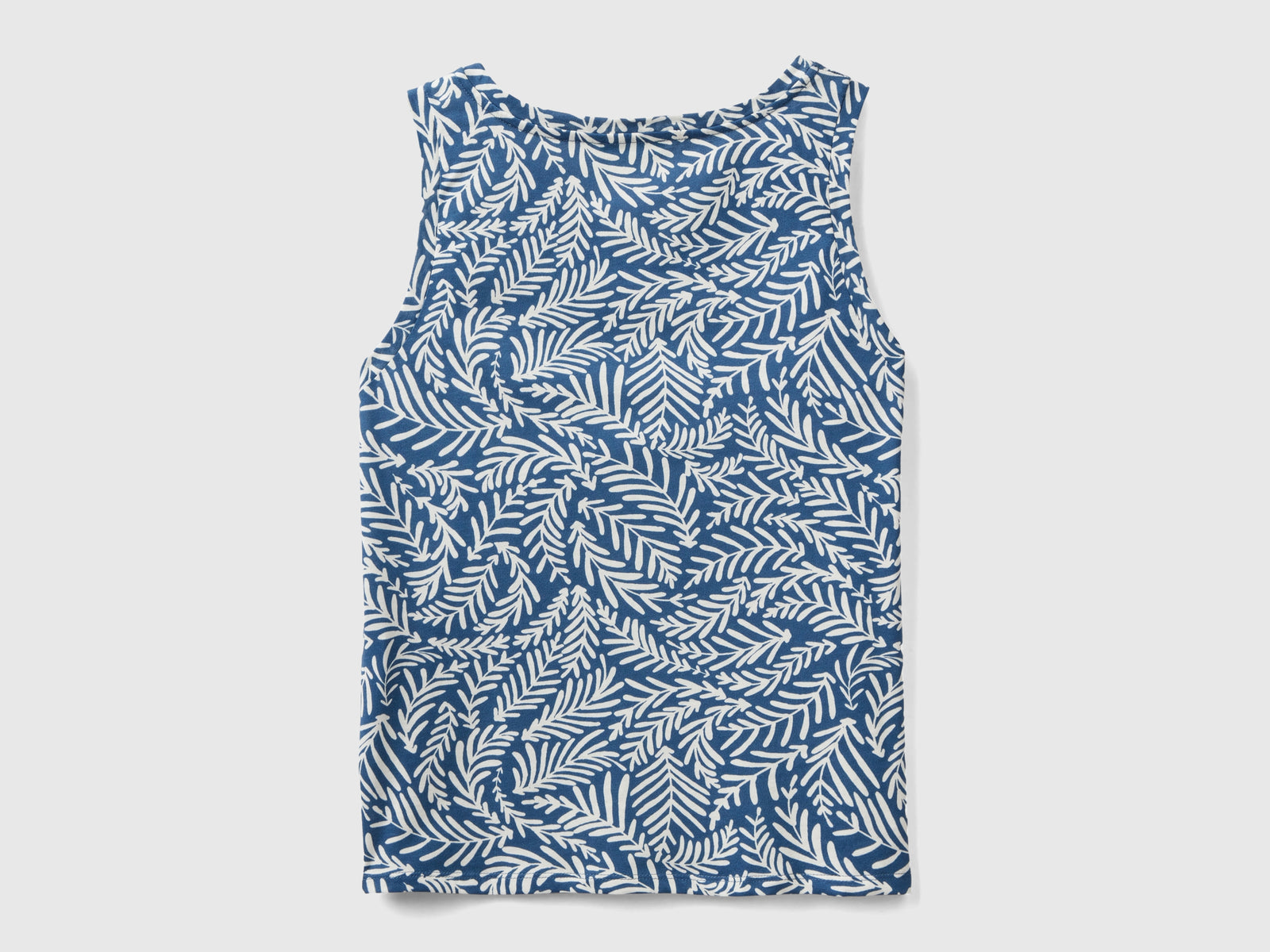 Canotta con stampa tropicale da donna avio 2 | Benetton Outlet