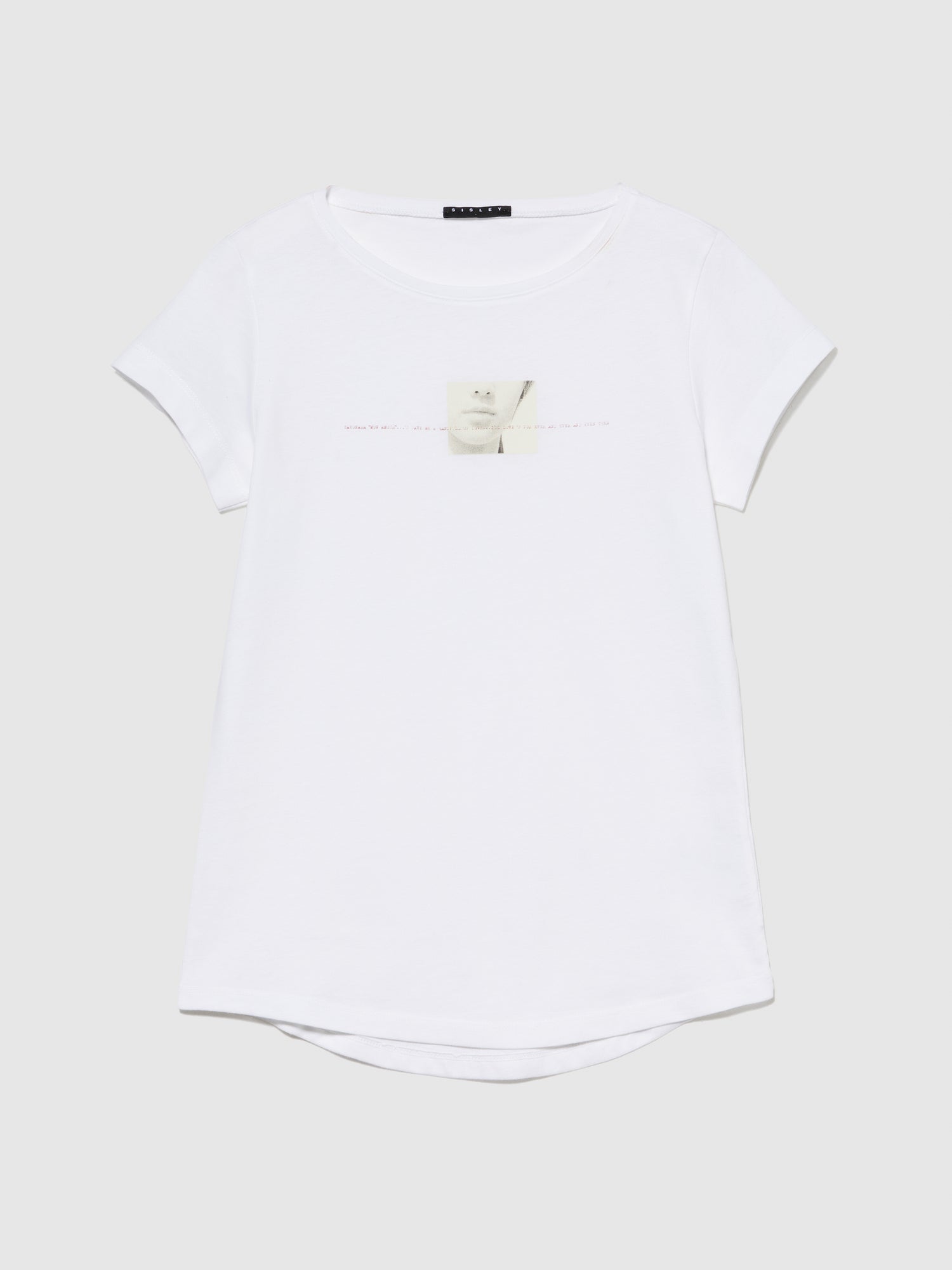 T-shirt regular fit con stampa da donna bianco | Sisley Outlet