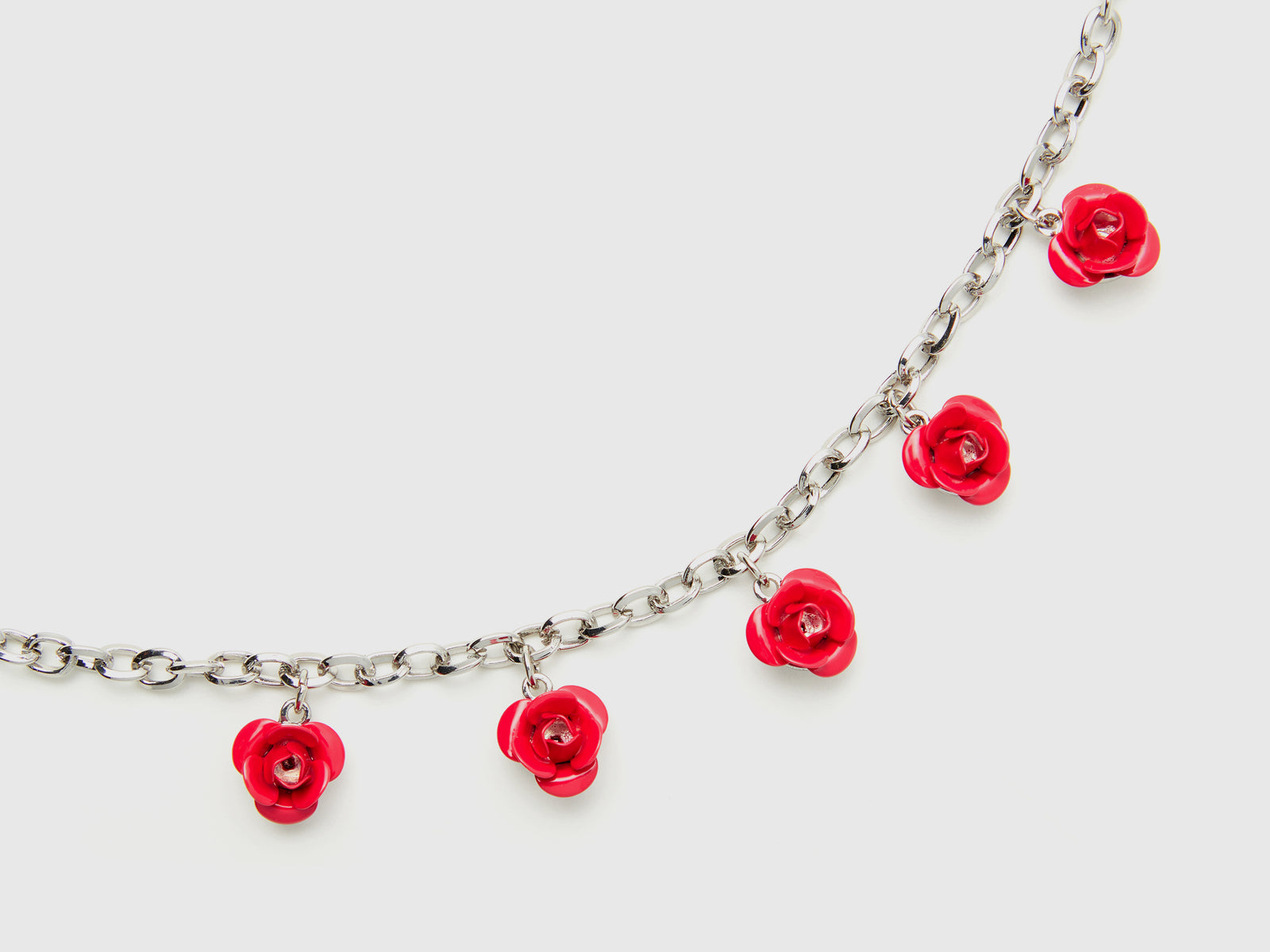 Bracciale con rose da donna rosso 2 | Benetton Outlet