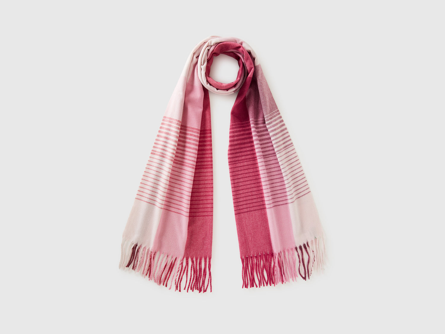 Sciarpa a quadri da donna fragola | Benetton Outlet