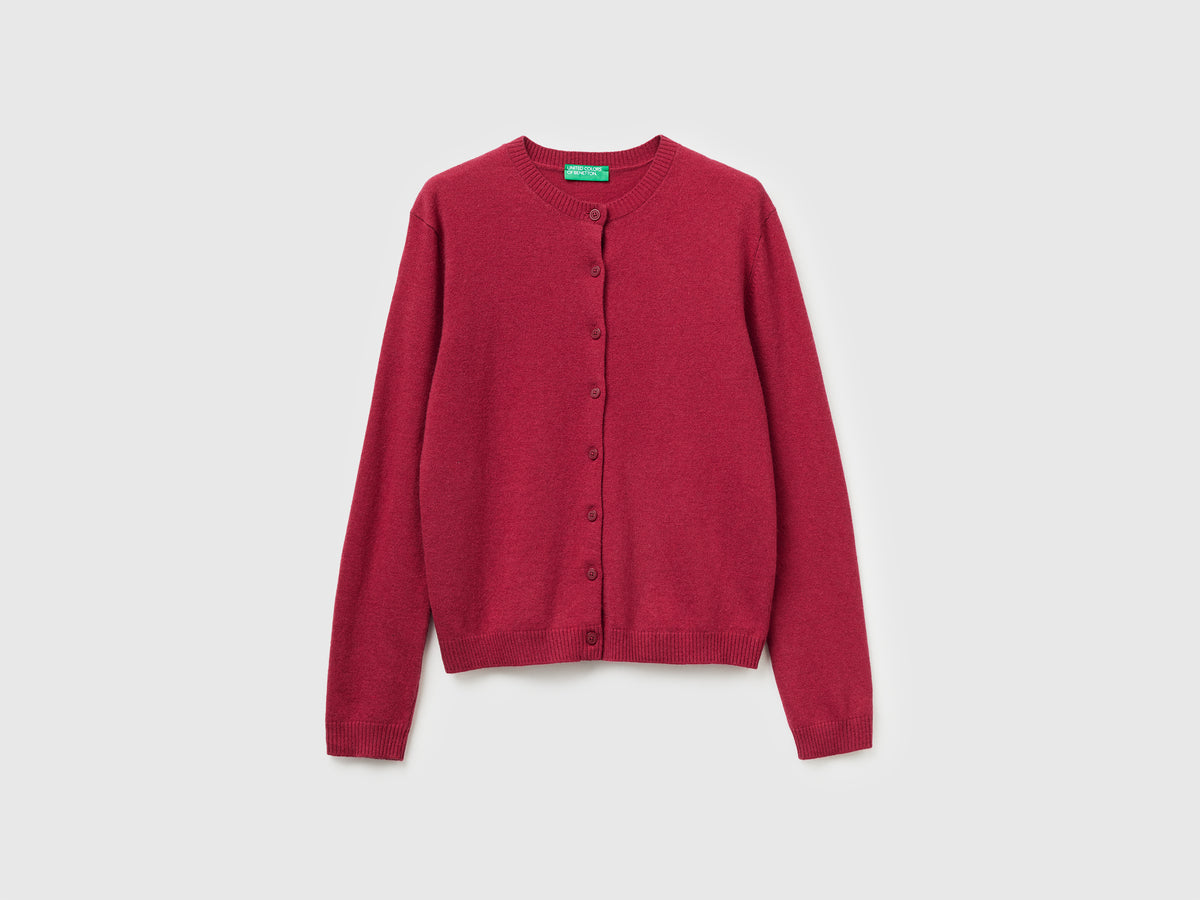 Cardigan in misto lana e cashmere