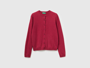 Cardigan in misto lana e cashmere