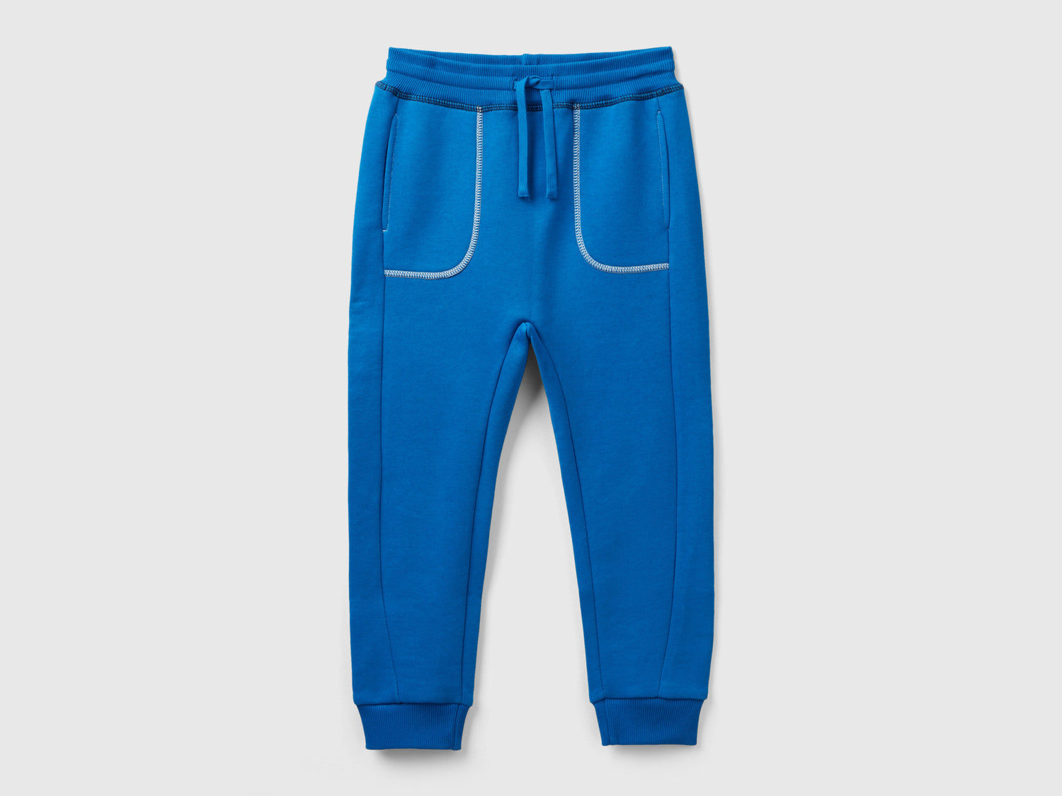 Joggers in calda felpa da bambino bluette | Benetton Outlet