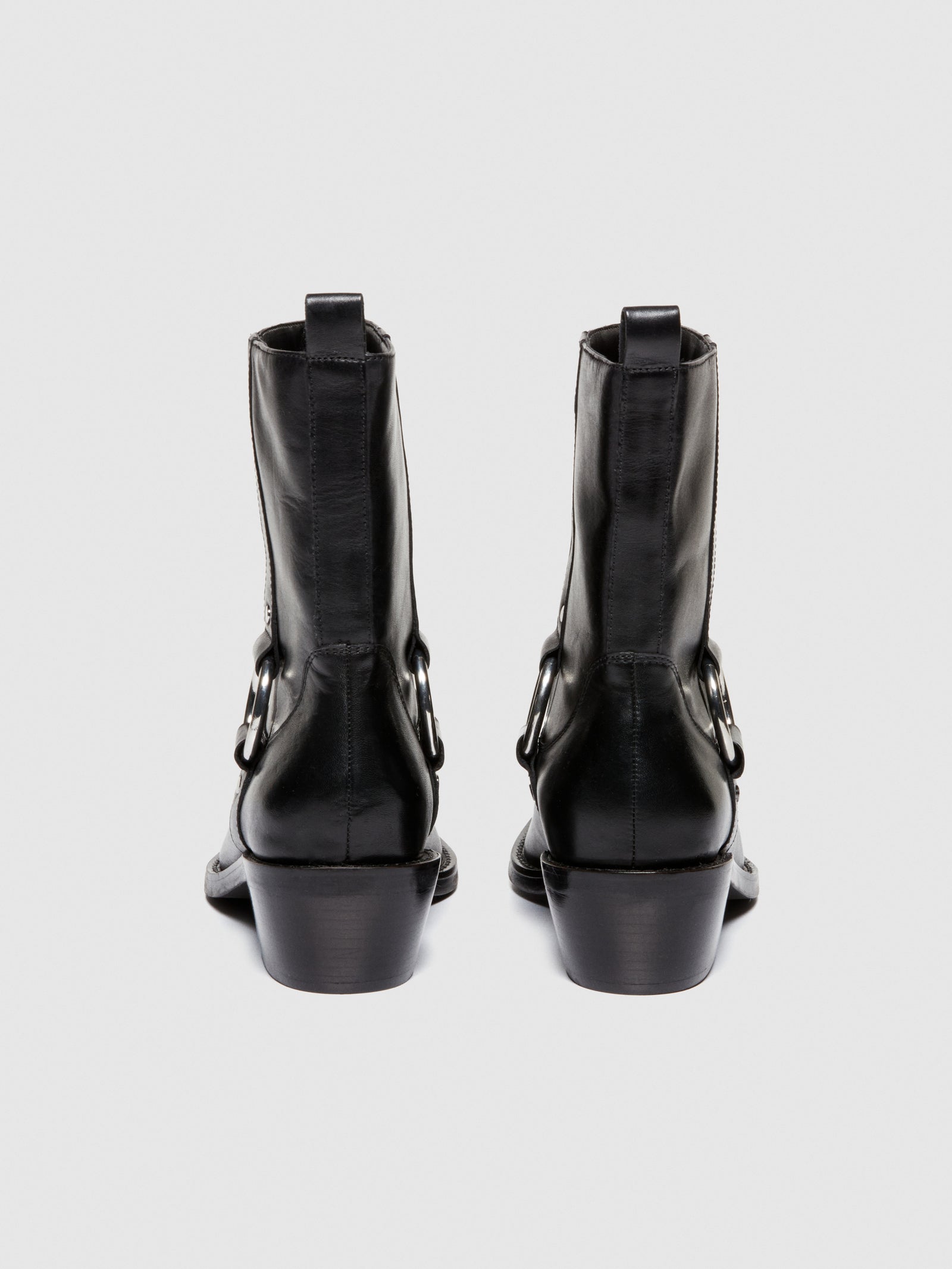 Stivaletti con metal ring da donna nero 2 | Sisley Outlet