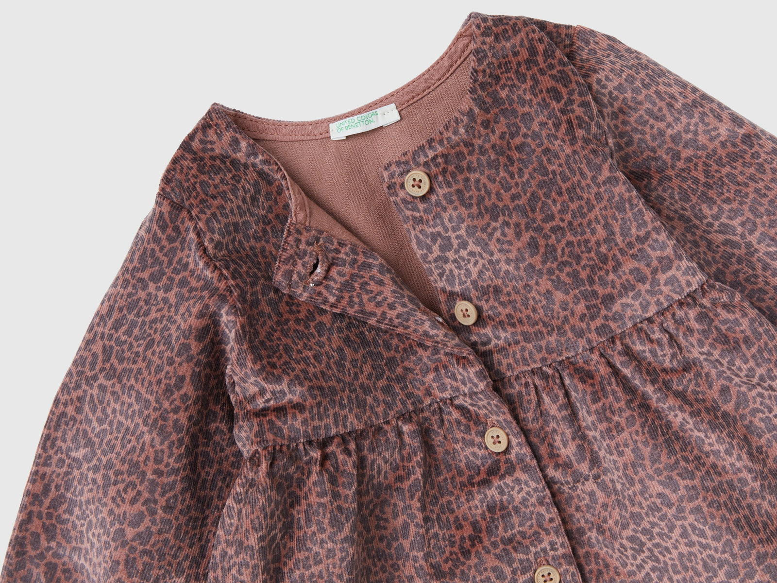Abito animalier in velluto da neonato multi-color 2 | Benetton Outlet