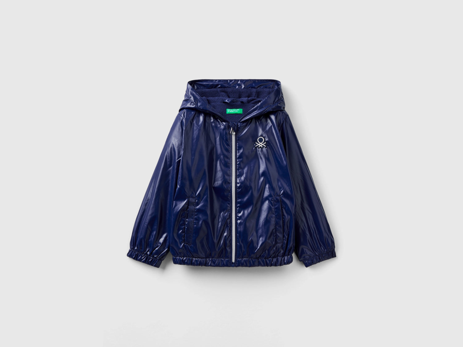 Giubbino lucido imbottito da bimba blu scuro | Benetton Outlet