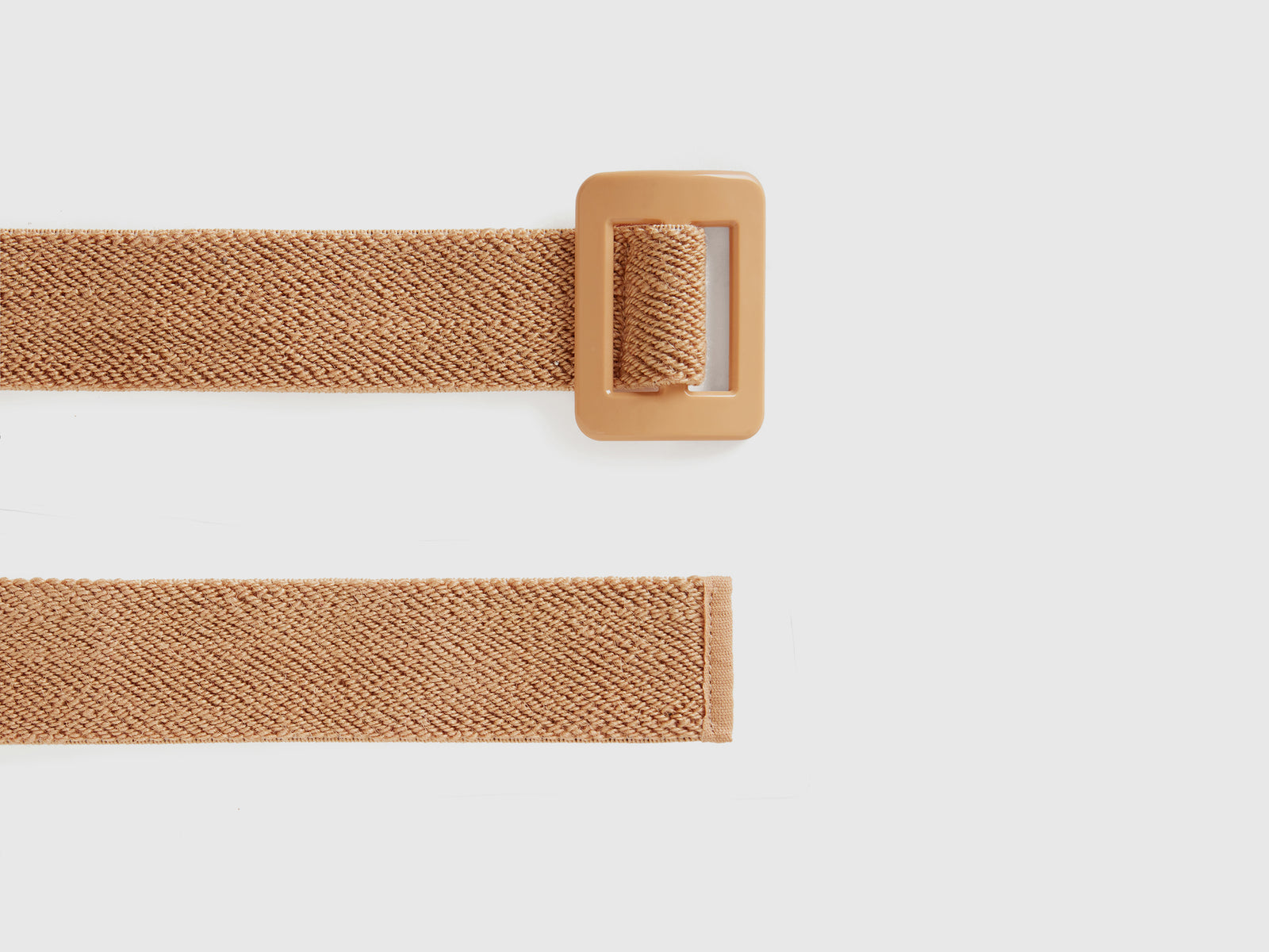 Cintura alta effetto rafia da donna beige 2 | Benetton Outlet