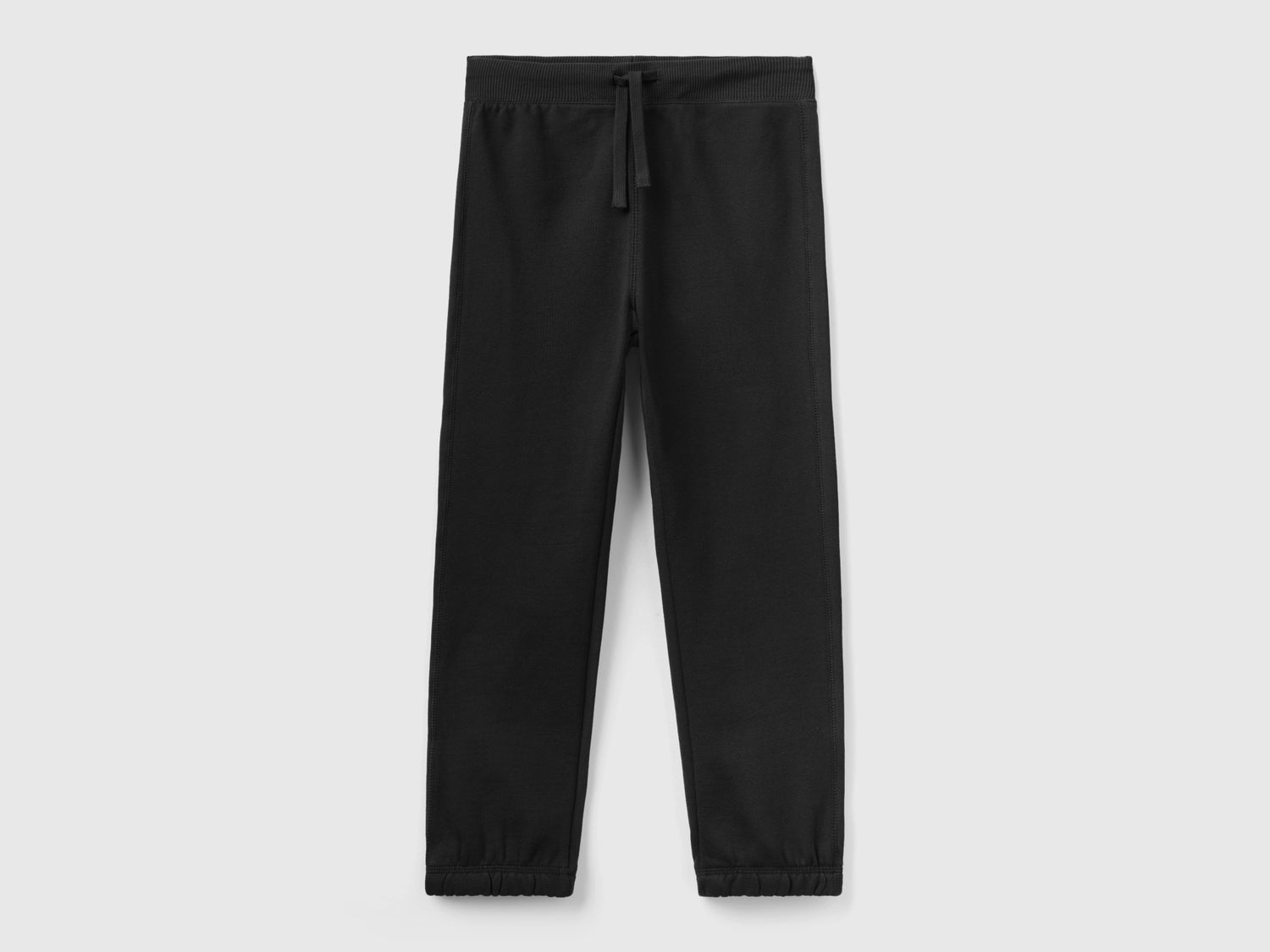 Joggers in calda felpa da bambino nero | Benetton Outlet
