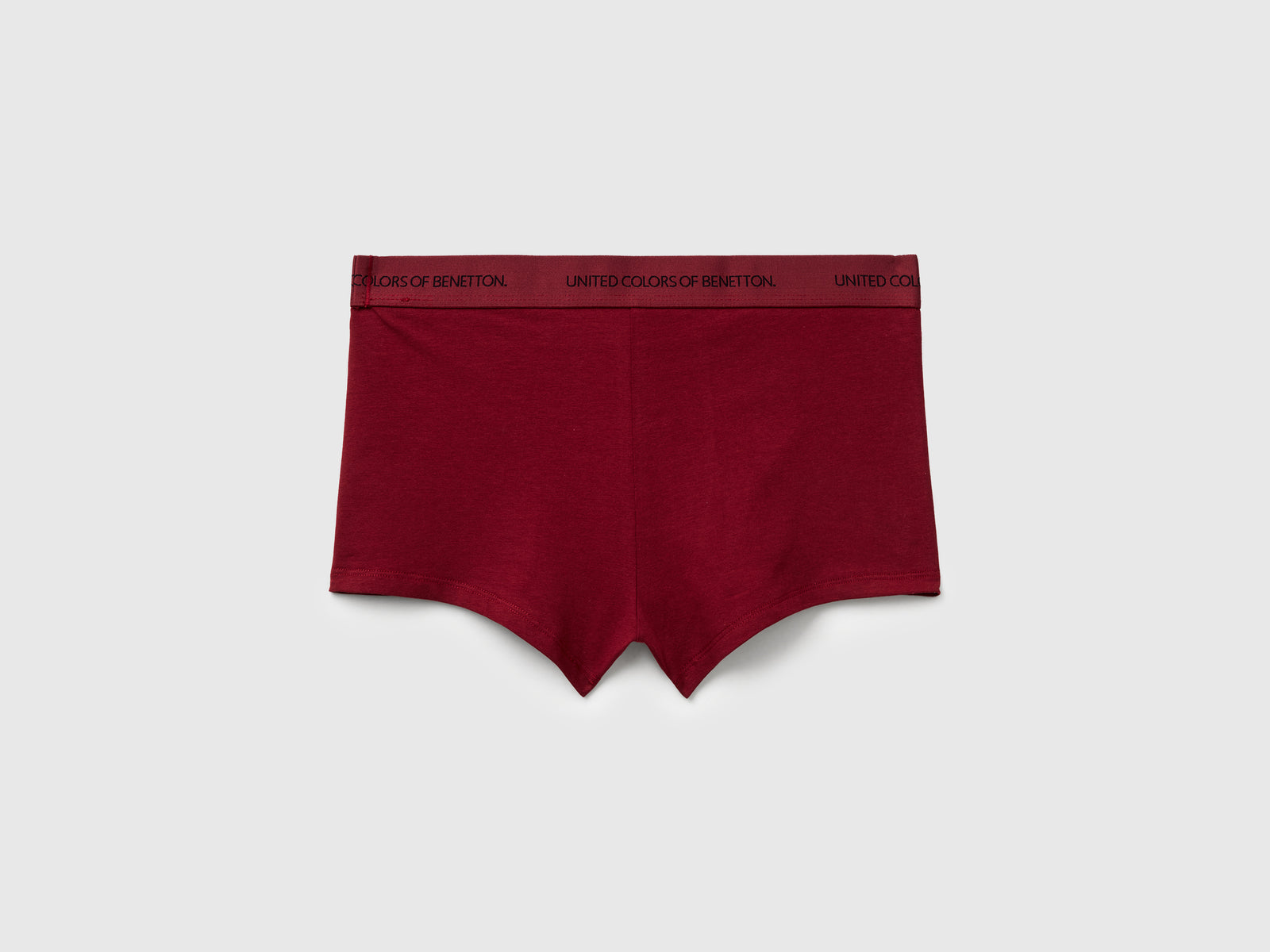 Boxer in cotone elasticizzato da uomo bordeaux 2 | Benetton Outlet