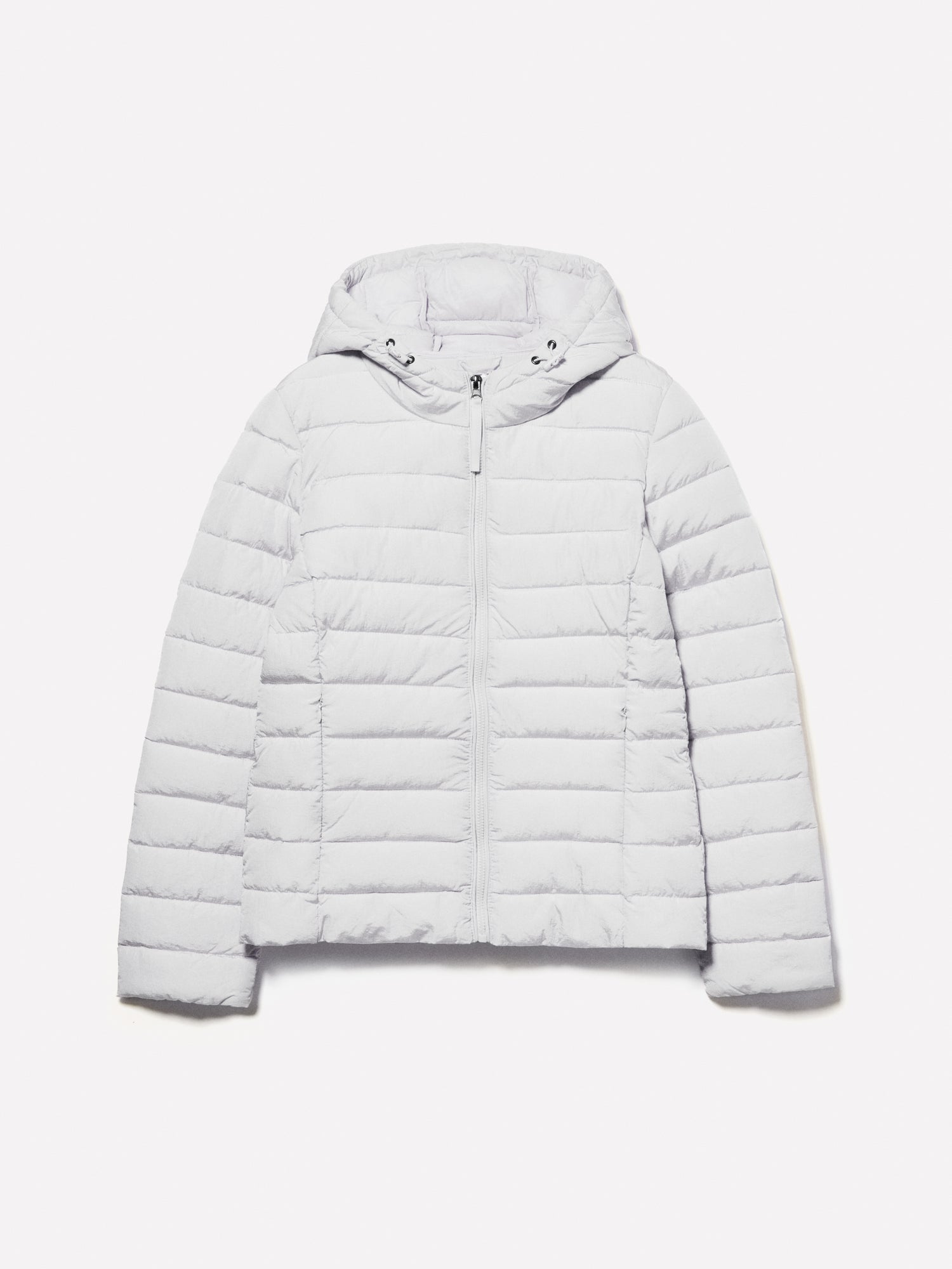 Giubbotto imbottito con cappuccio da donna beige Sisley Outlet