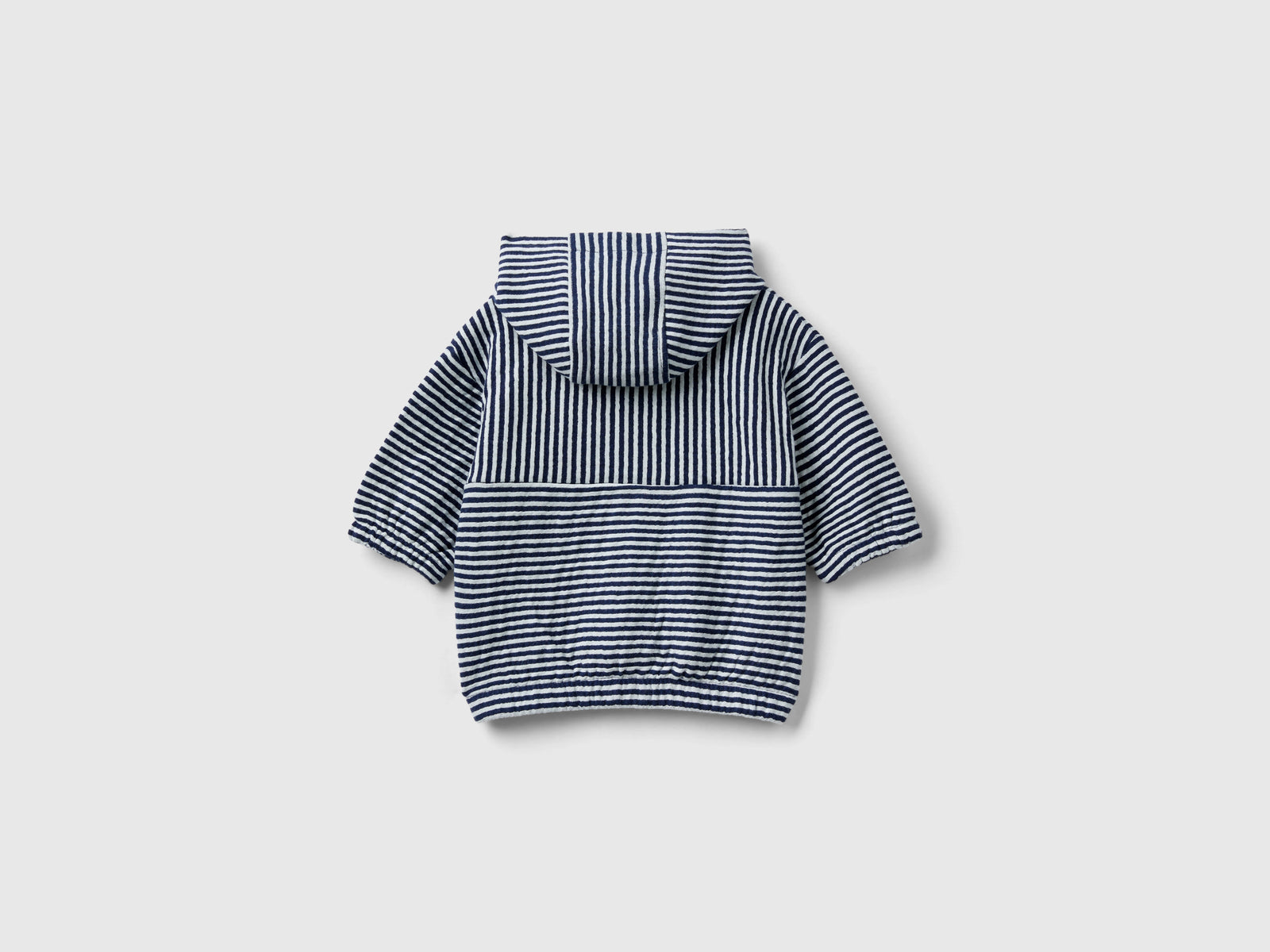 Felpa a righe 100% cotone da neonato blu scuro 2 | Benetton Outlet
