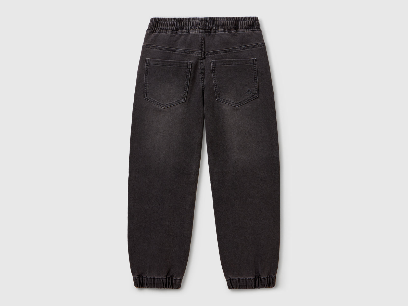 Joggers di jeans da bambino nero 2 | Benetton Outlet