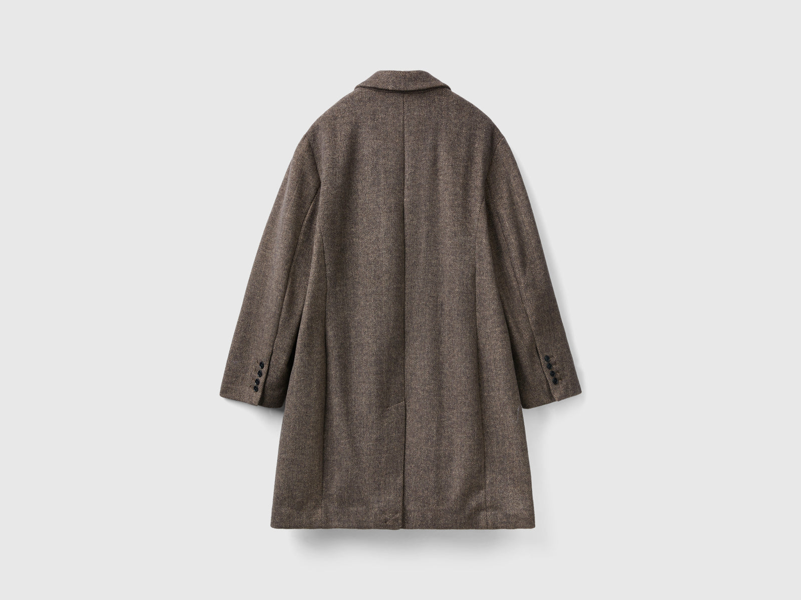 Cappotto corto in misto lana da donna marrone 2 | Benetton Outlet